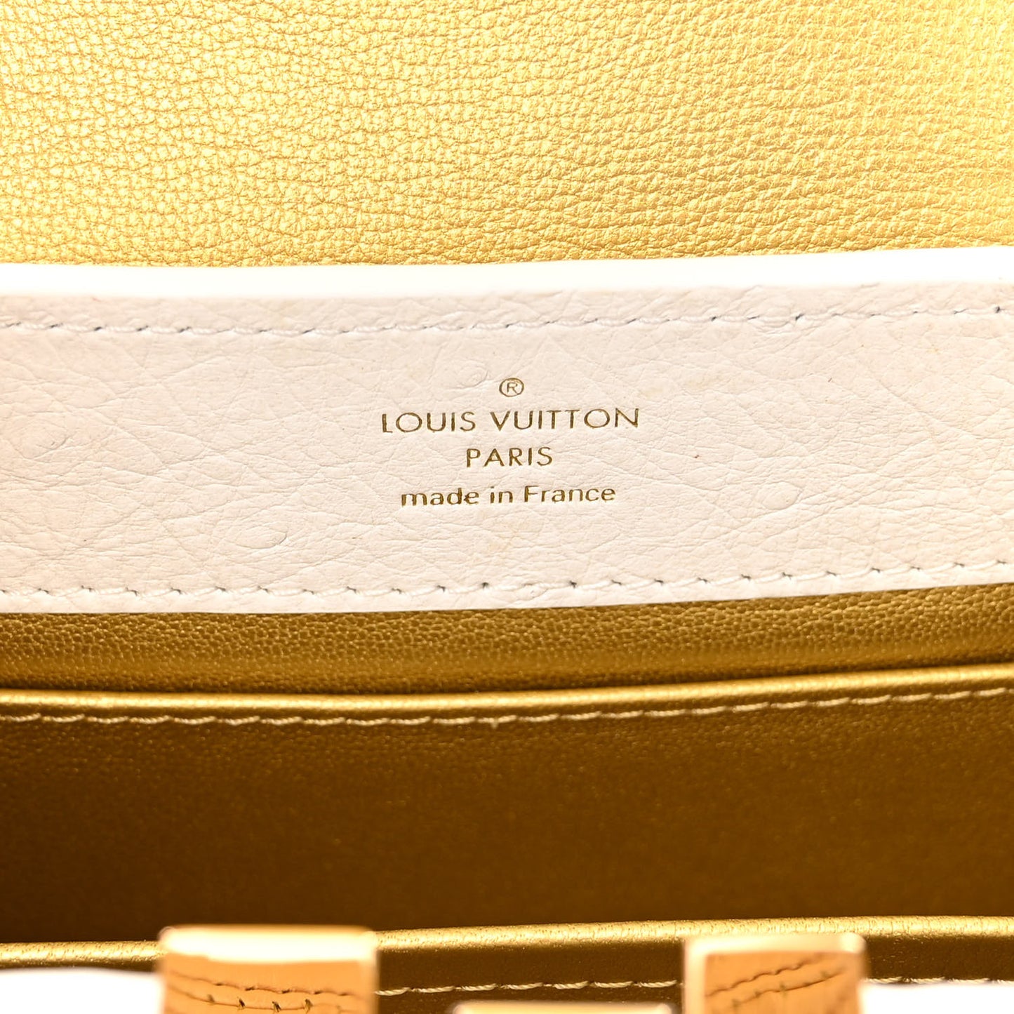 Ostrich Capucines Mini White