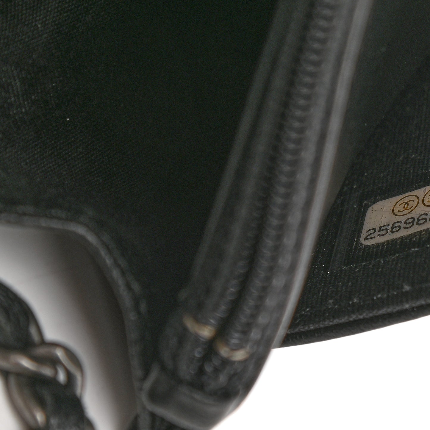 Caviar Quilted Boy Wallet On Chain WOC Black