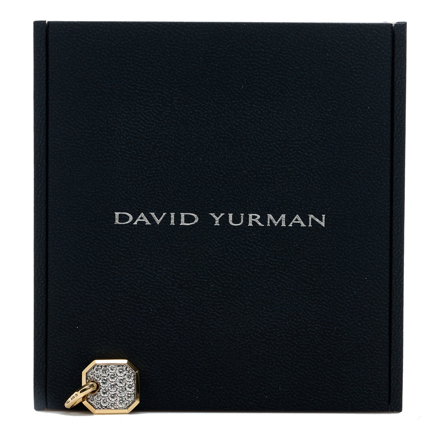 18K Yellow Gold Diamond Roman Amulet Pendant