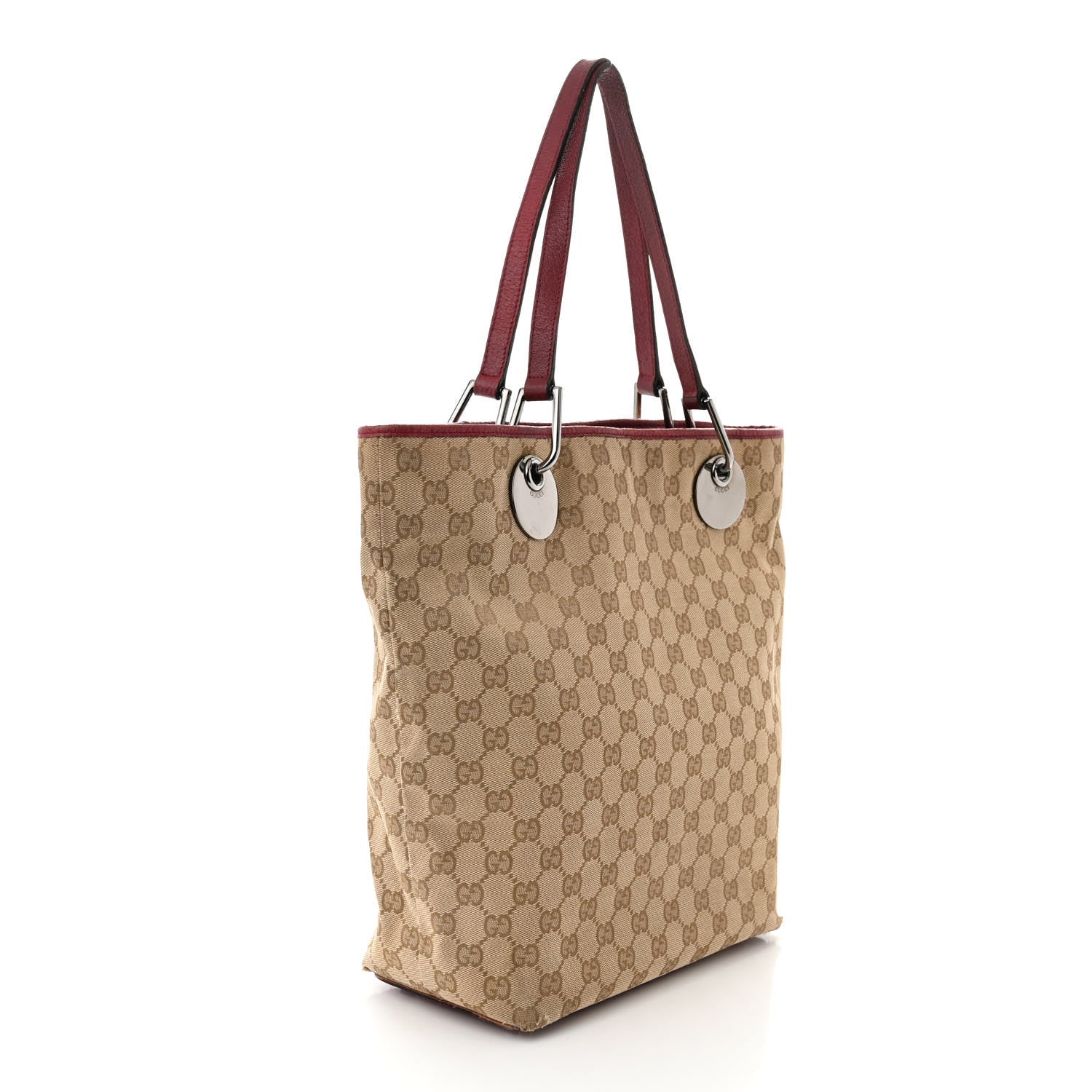 Gucci Monogram Large Eclipse Tote Red 3 of 14
