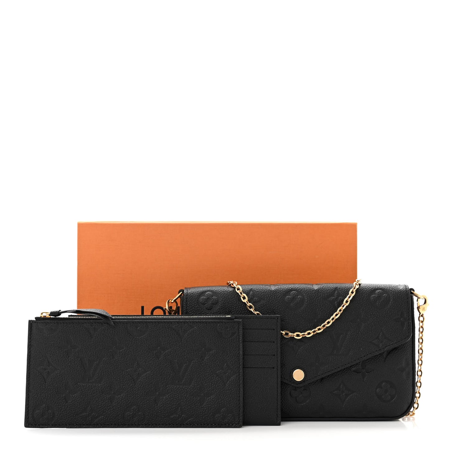 Empreinte Pochette Felicie Chain Wallet Black