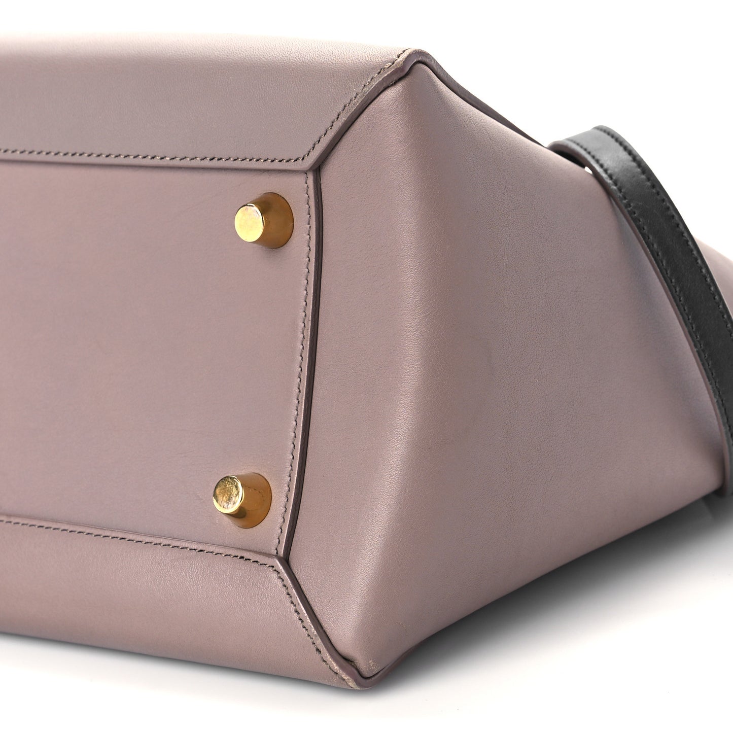 Smooth Calfskin Mini Bi-Color Belt Bag Light Smoke Violet