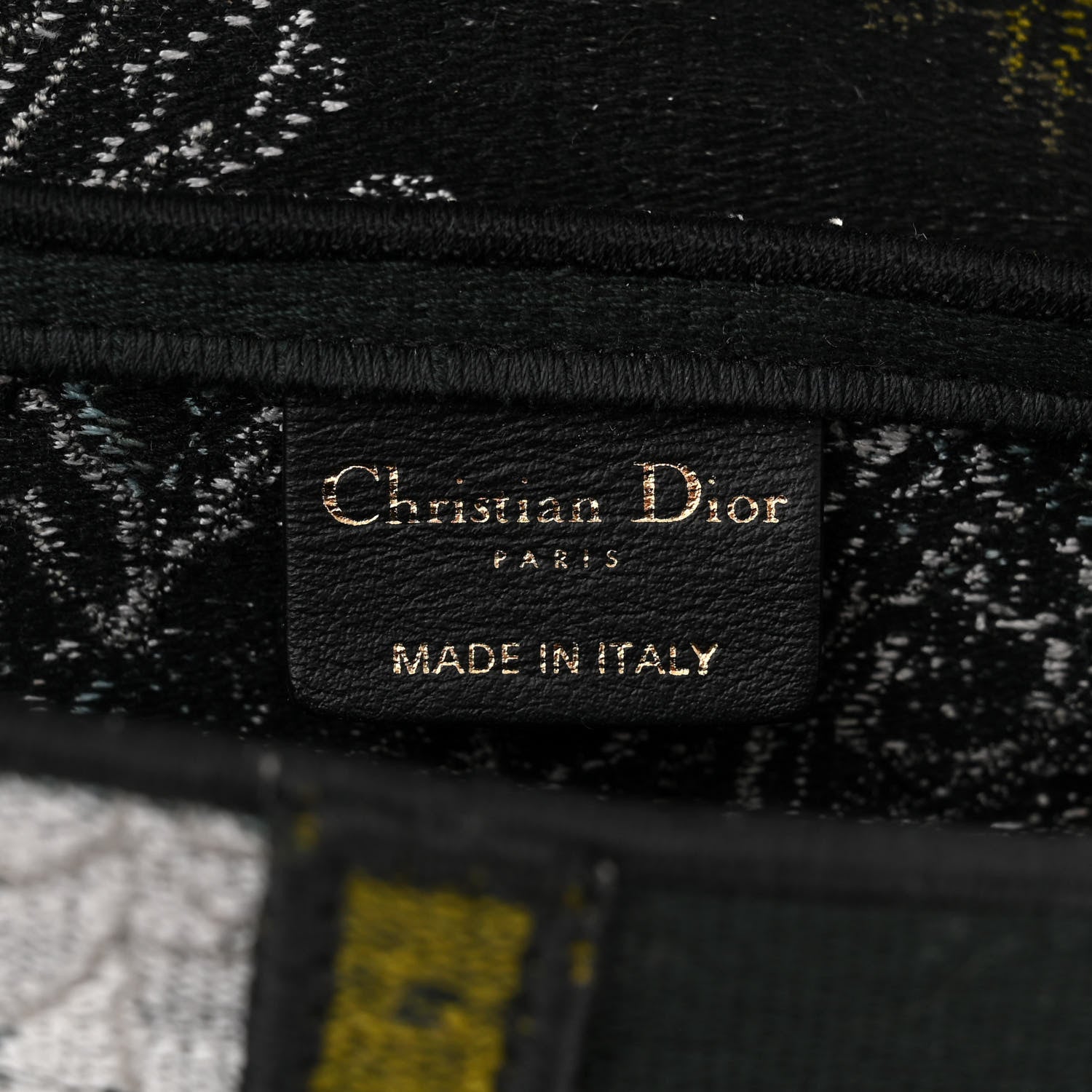 Christian Dior CHRISTIAN DIOR Canvas Embroidered Tie Dye Saddle Bag Green Multicolor 6 of 10