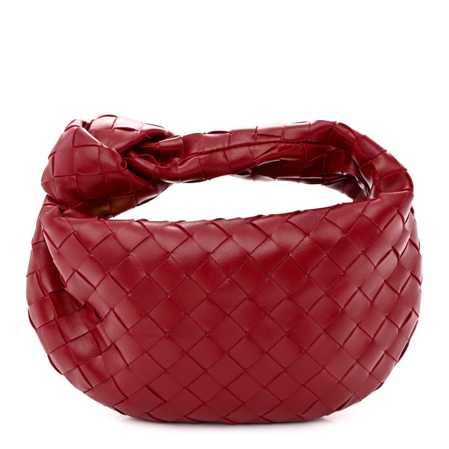 Bottega Veneta Nappa Intrecciato Mini Jodie Dark Red 1 of 10