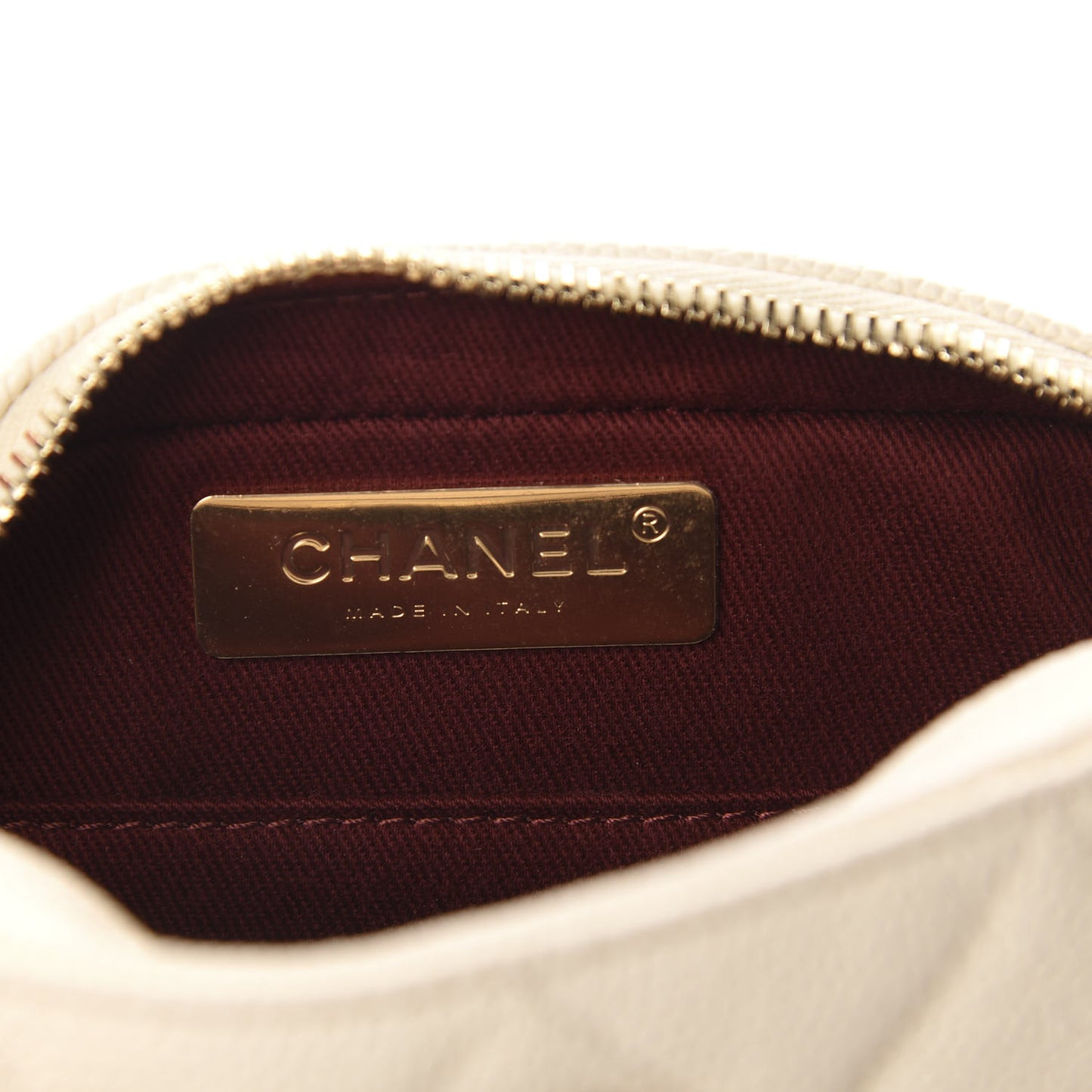 Caviar Quilted Flap Waist Bag White