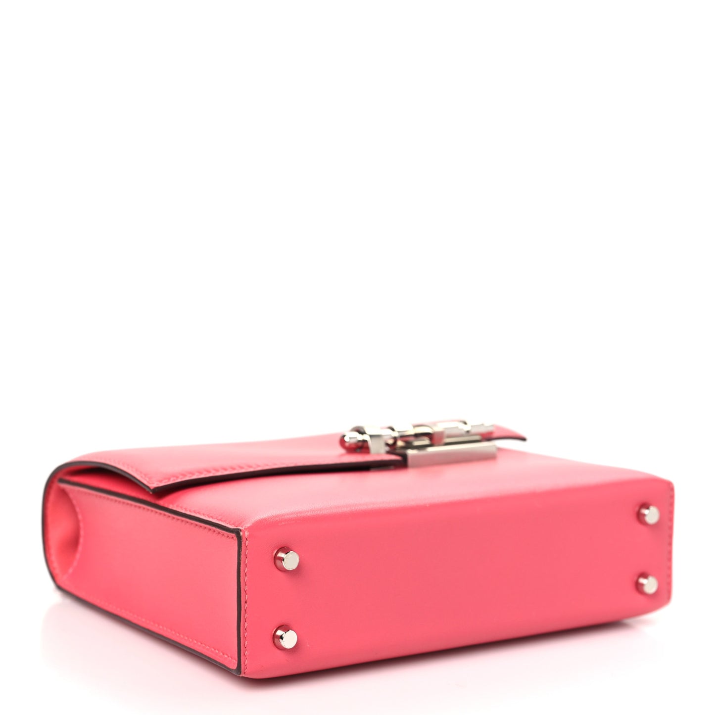 Tadelakt Mini Verrou Chaine Bag Rose Lipstick