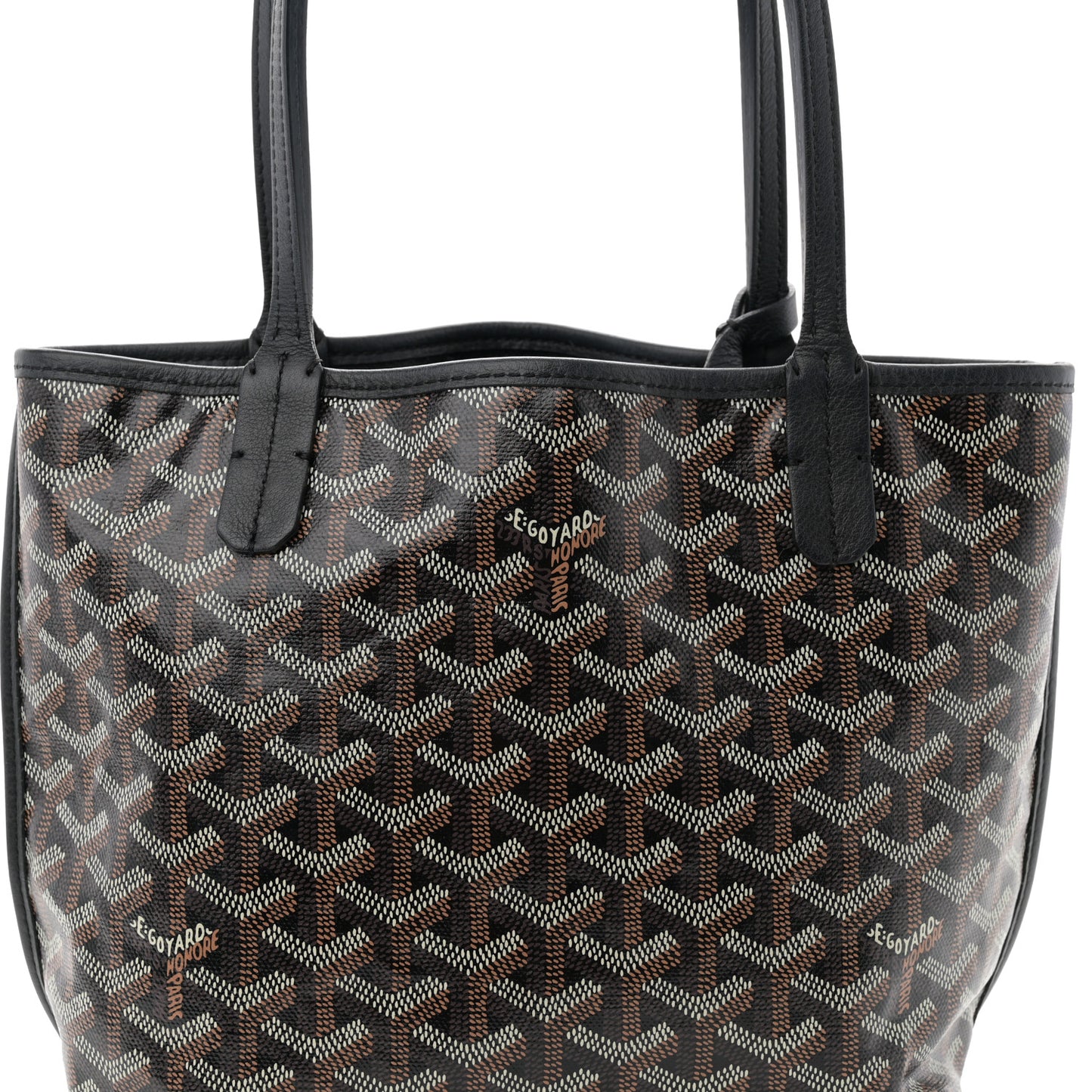 Goyardine Reversible Mini Anjou Black