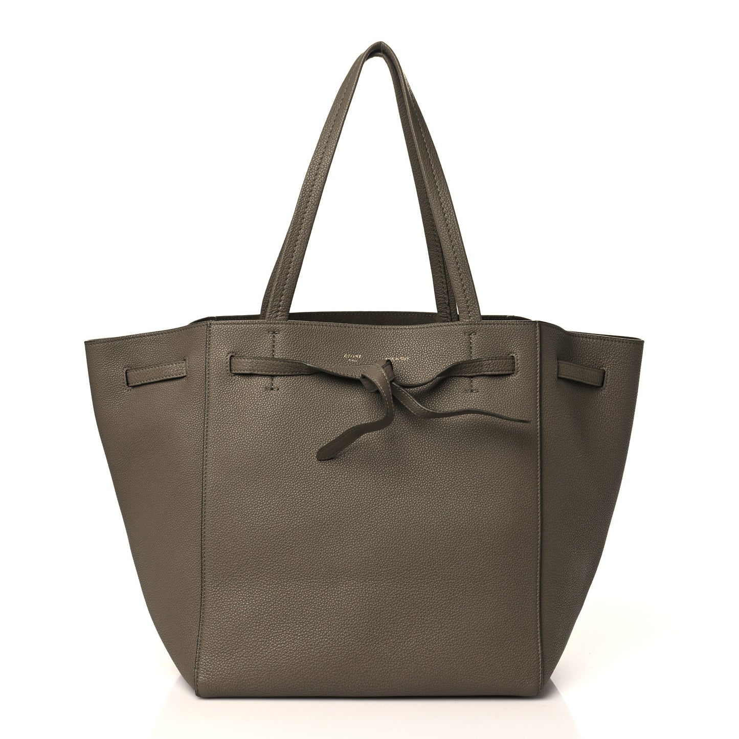 Soft Grained Calfskin Small Belt Cabas Phantom Taupe