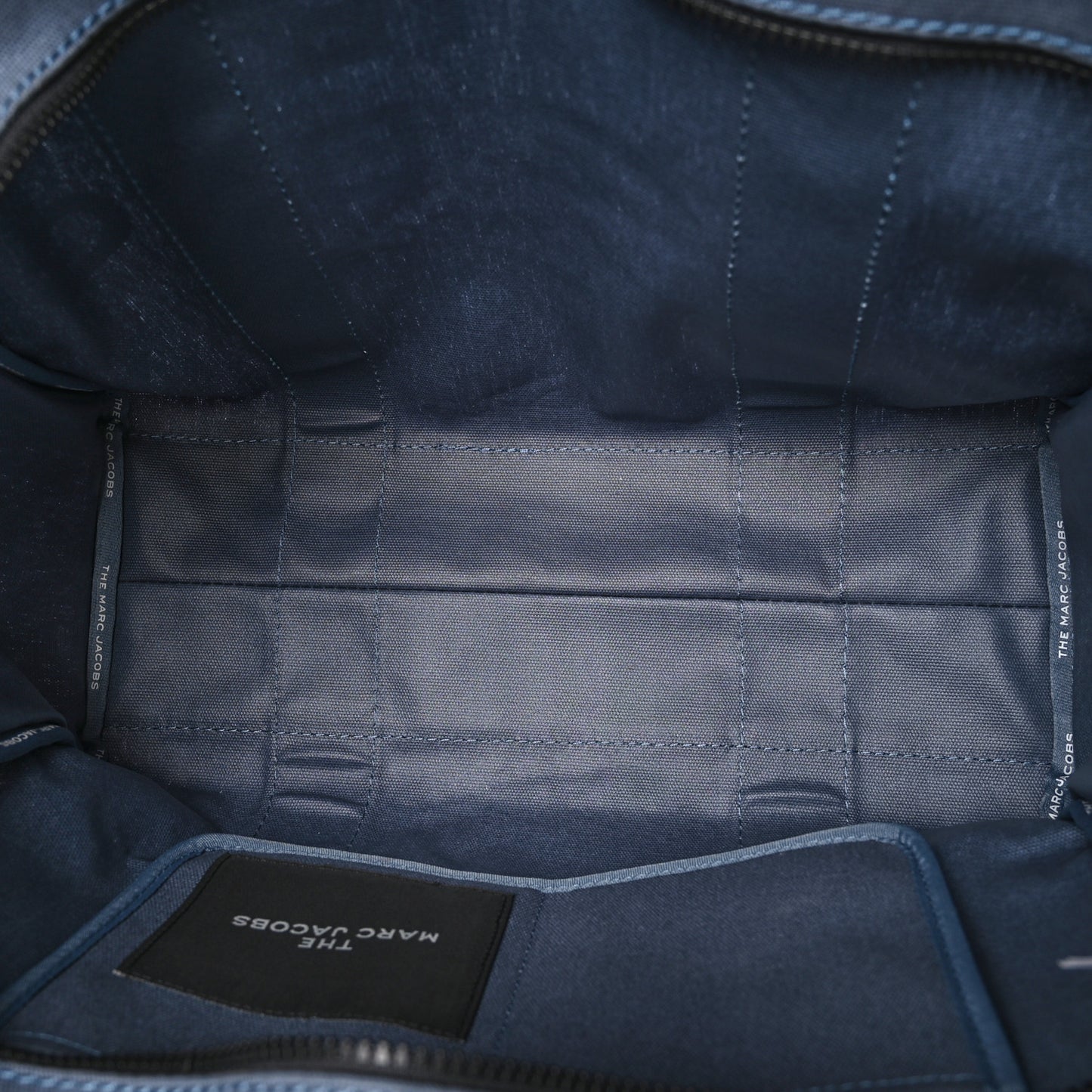 Cotton Canvas The Traveler Tote Bag Blue