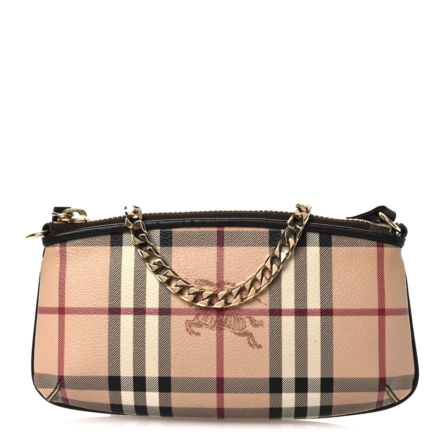 Burberry Haymarket Check Clara Pochette Chocolate 1842887
