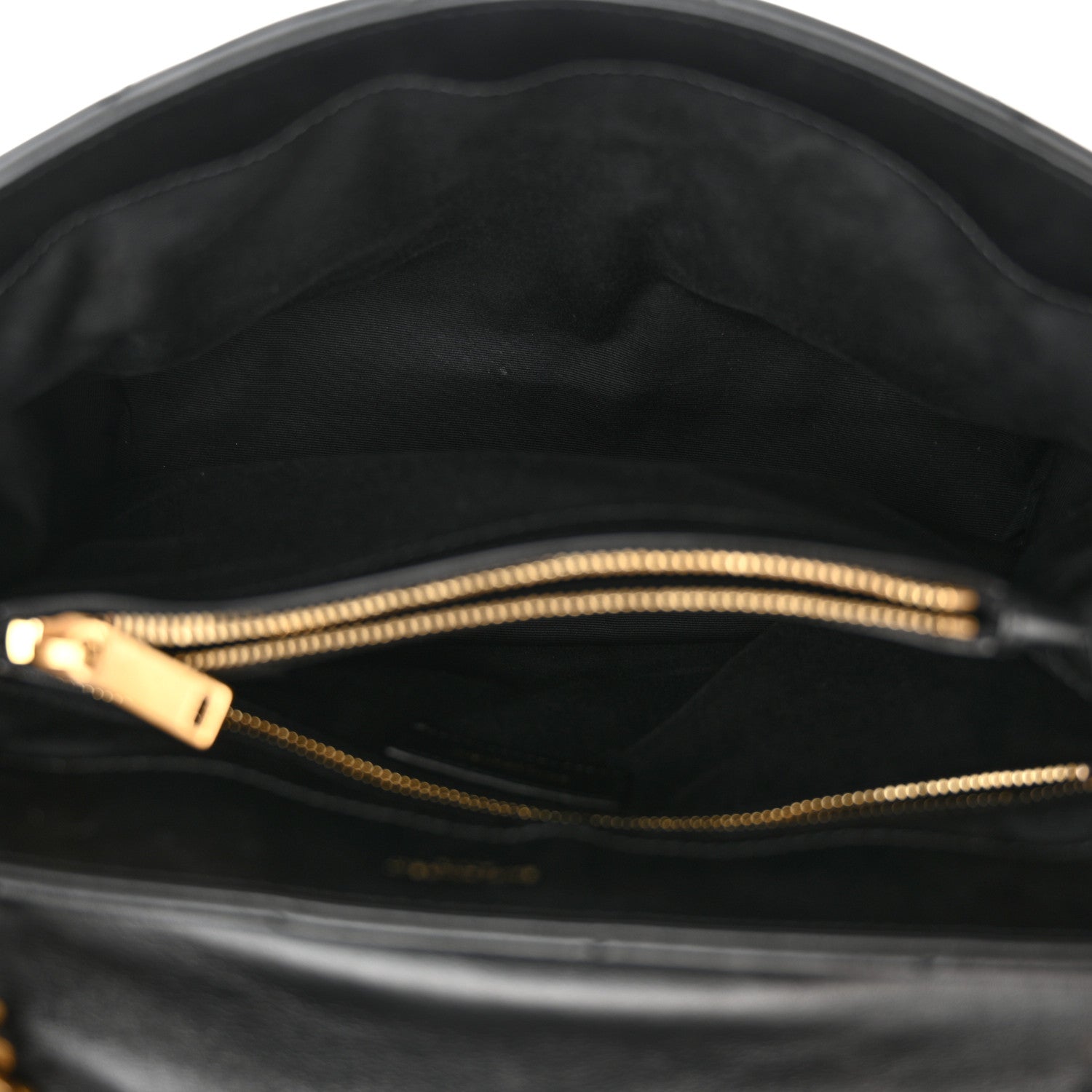 Saint Laurent Calfskin Y Quilted Monogram Medium Loulou Chain Satchel Black 5 of 11