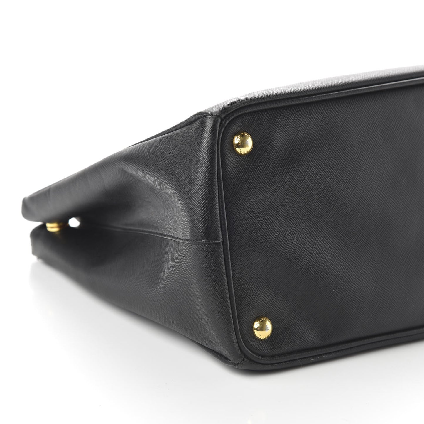 Saffiano Large Galleria Double Zip Tote Black