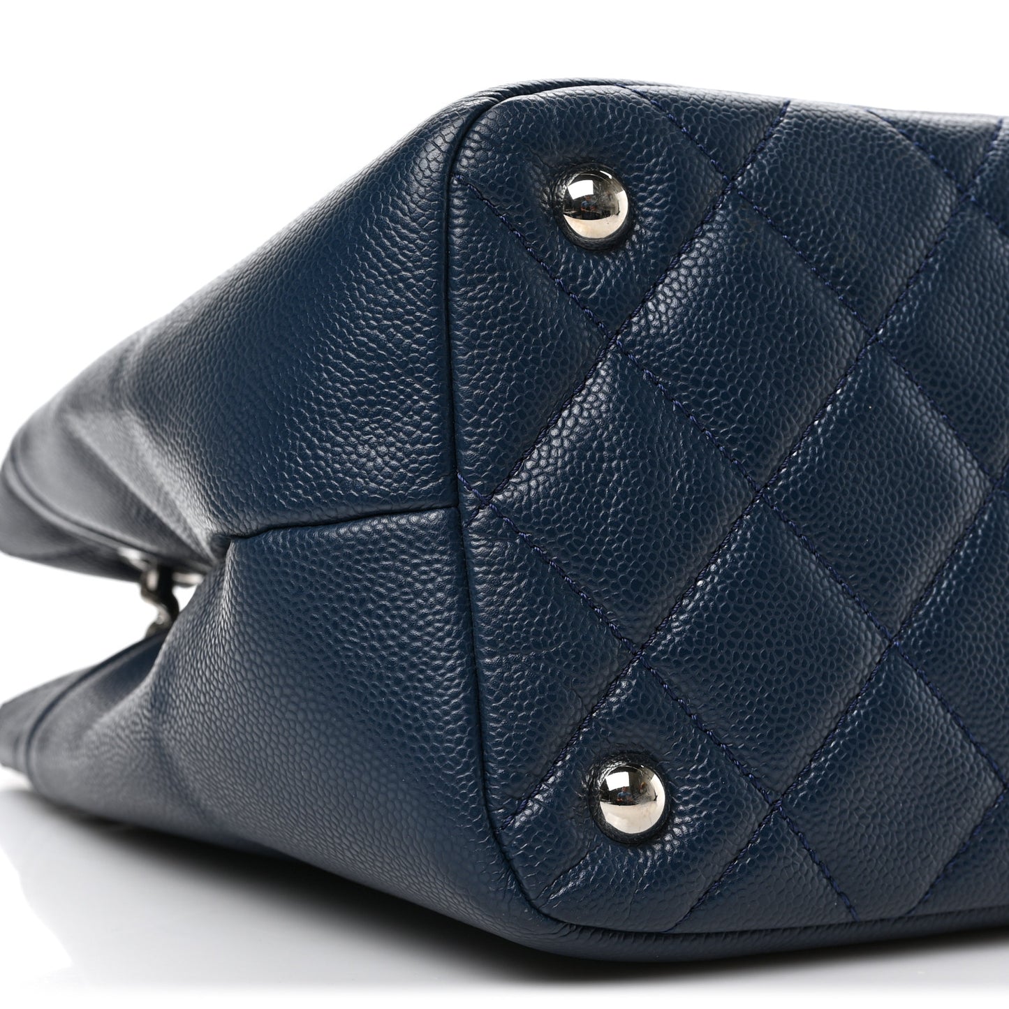 Caviar Timeless CC Soft Tote Navy Blue