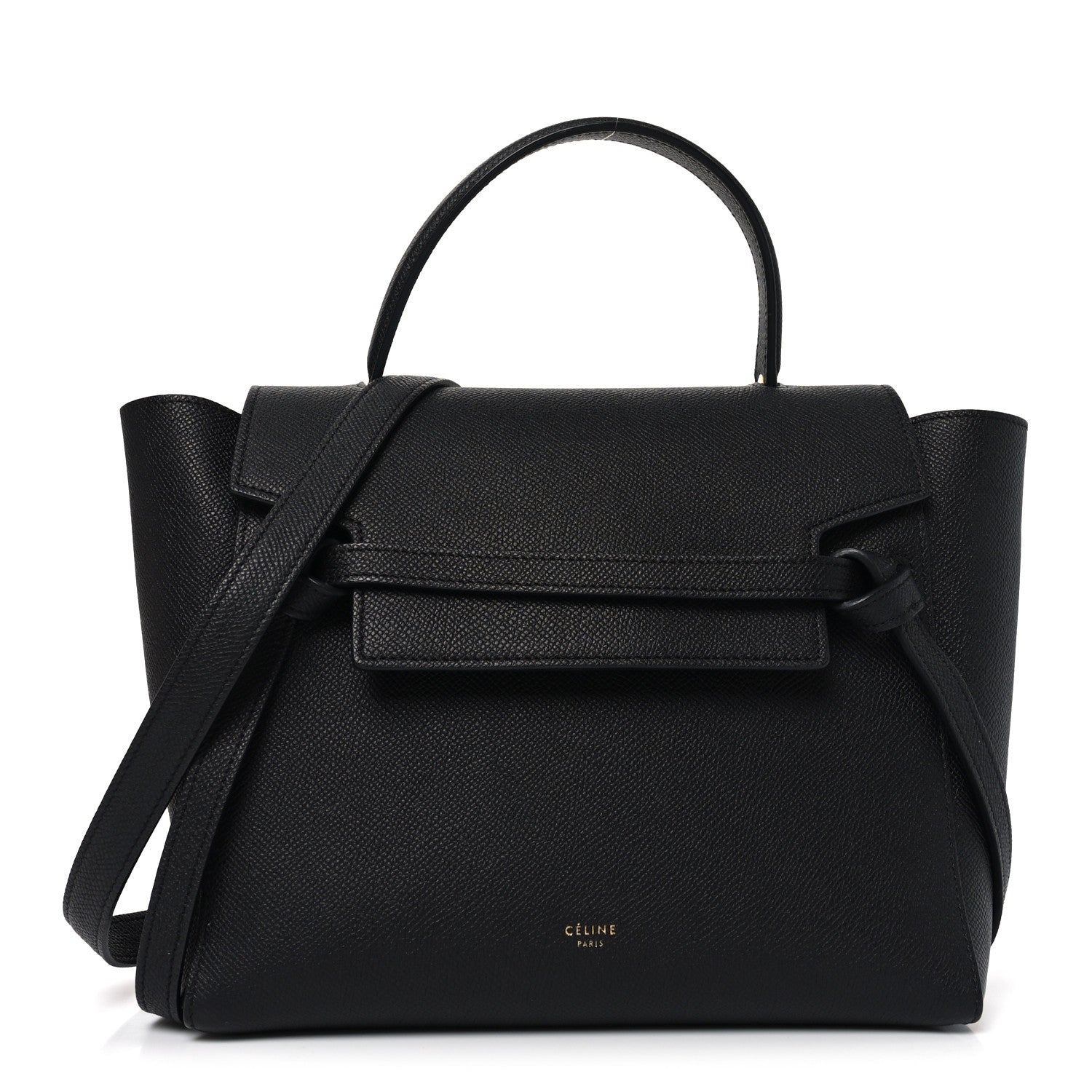 Celine Grained Calfskin Micro Belt Bag Black 1850634 – FASHIONPHILE