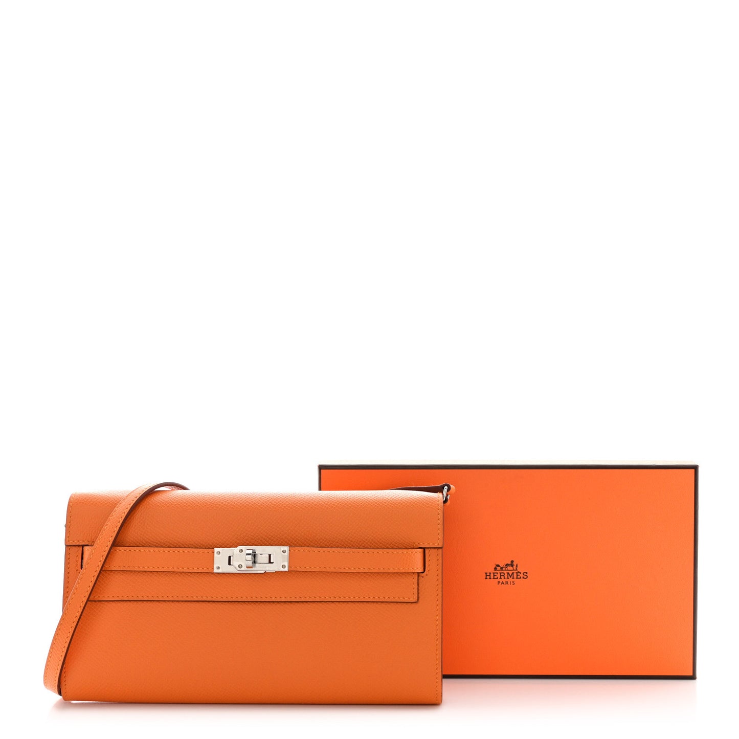 Epsom Kelly Wallet To Go Abricot