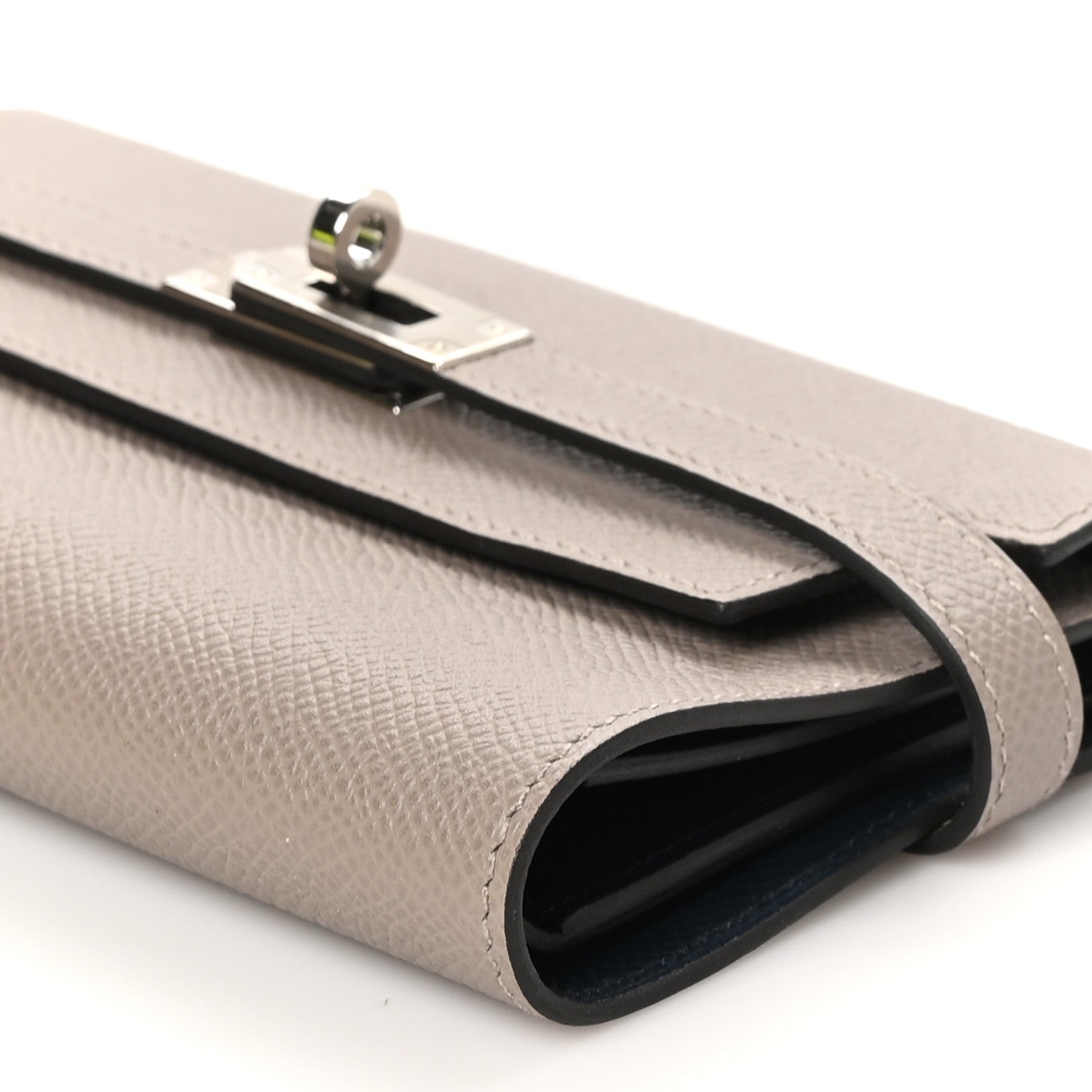 Hermes Epsom Verso Medium Kelly Wallet Gris Asphalt Bleu Indigo 12 of 12