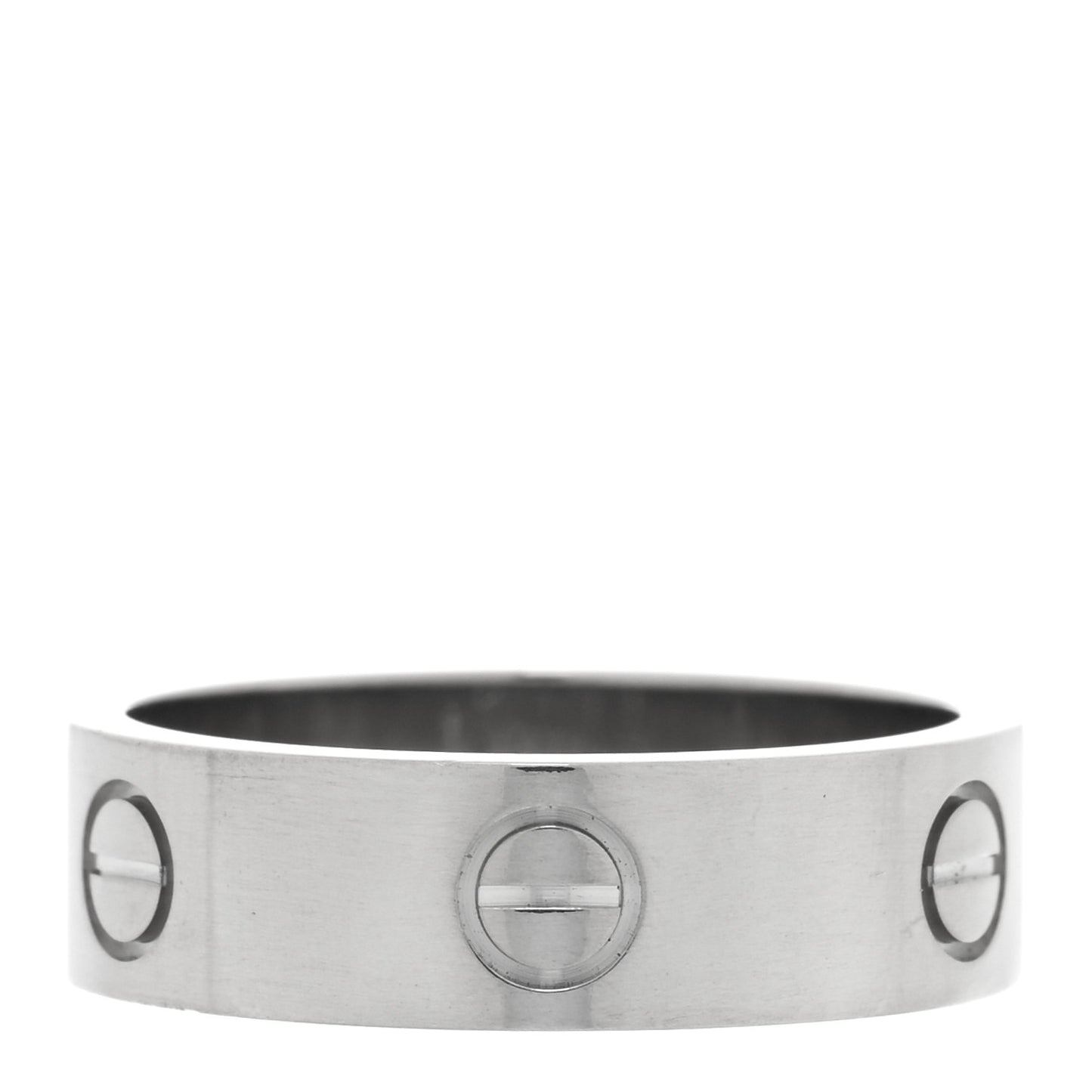 18K White Gold 6mm LOVE Ring 58 8.25