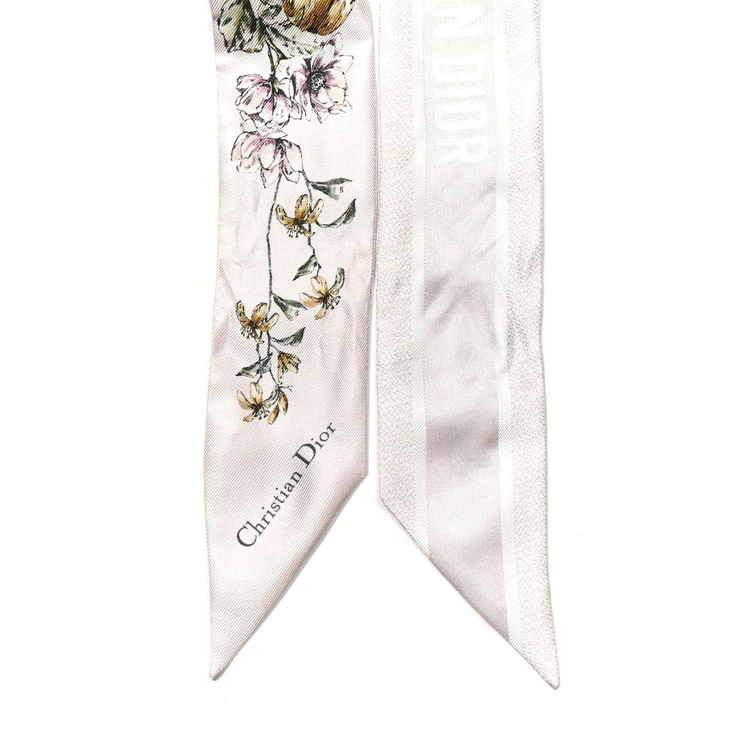 Silk Twill D-Floral Mitzah Scarf Pink