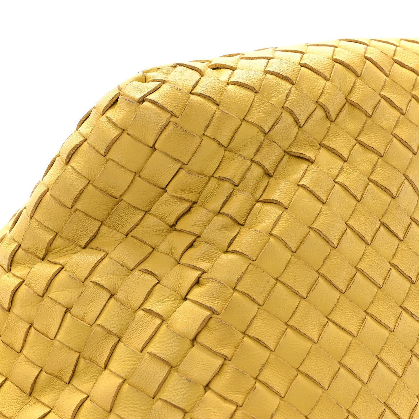 Nappa Intrecciato Cube Messenger Chartreuse