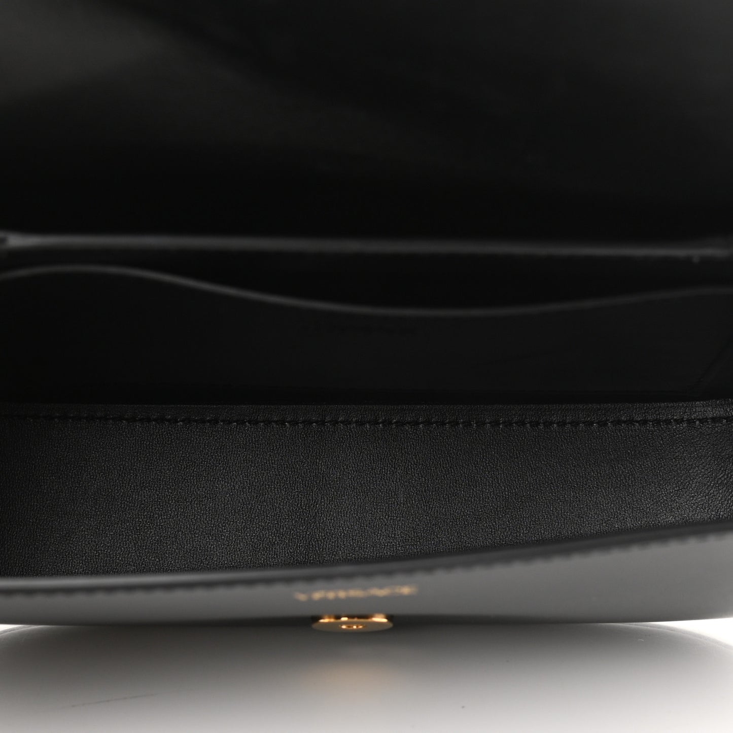 Calfskin Medium Greca Goddess Shoulder Bag Black