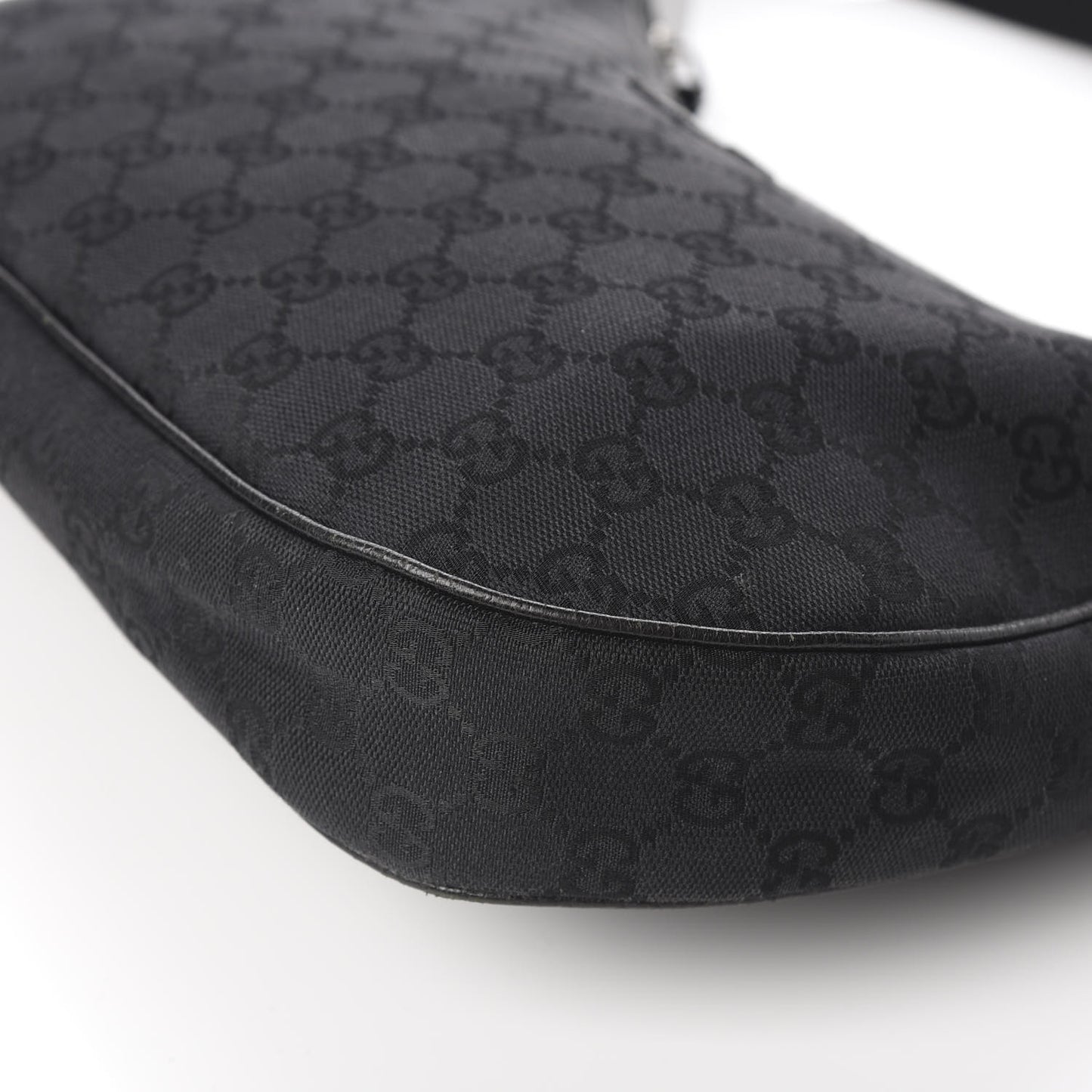 Monogram Medium Half Moon Hobo Black