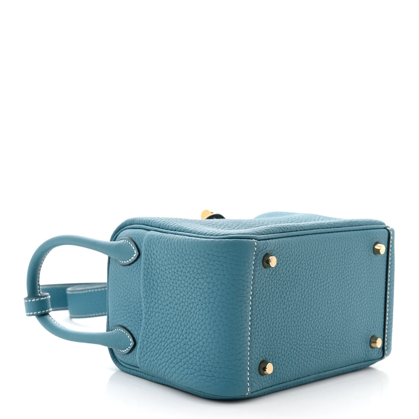 Taurillon Clemence Mini Lindy 20 New Bleu Jean