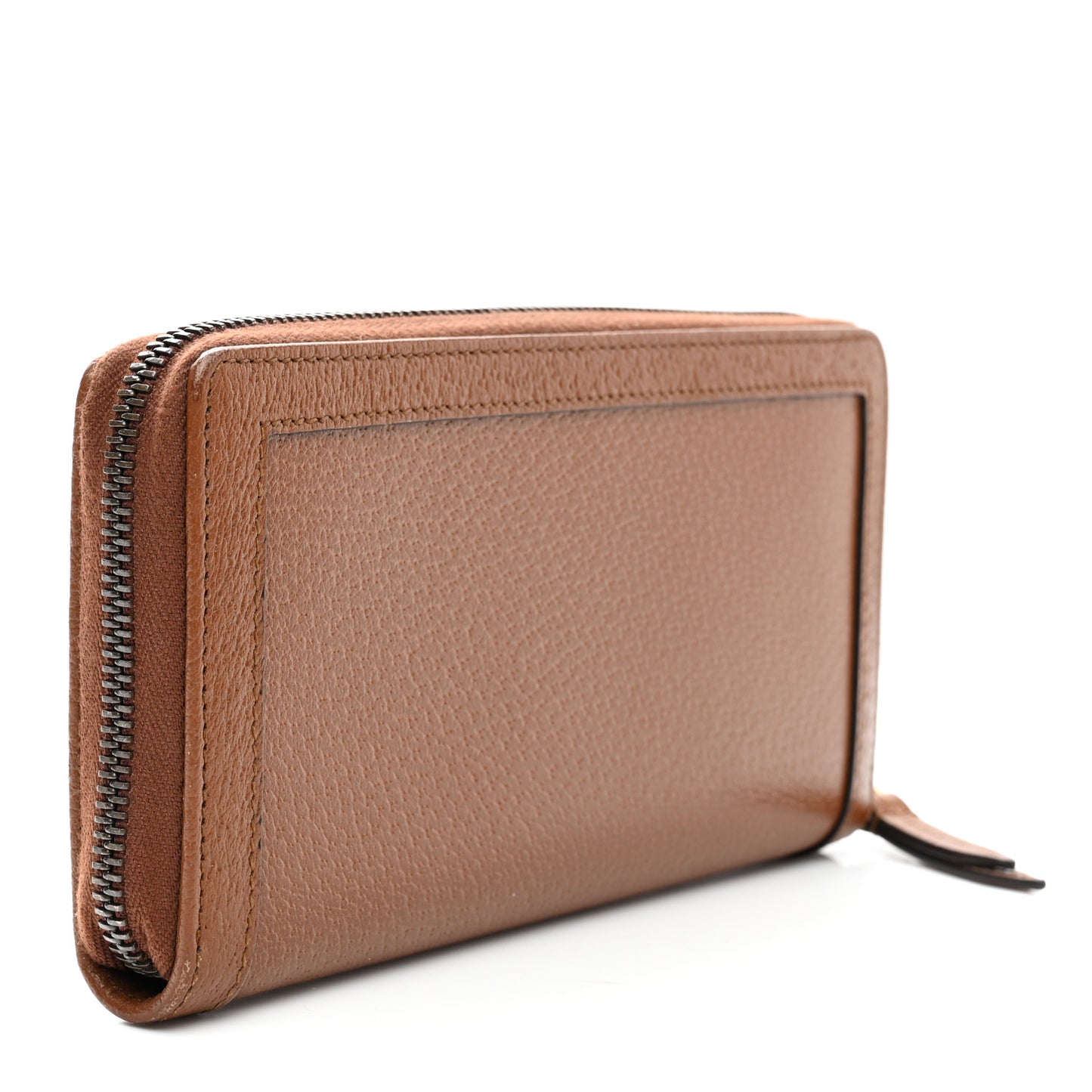 Wonka Grain Calfskin Diana Zip Around Continental Wallet Cuir