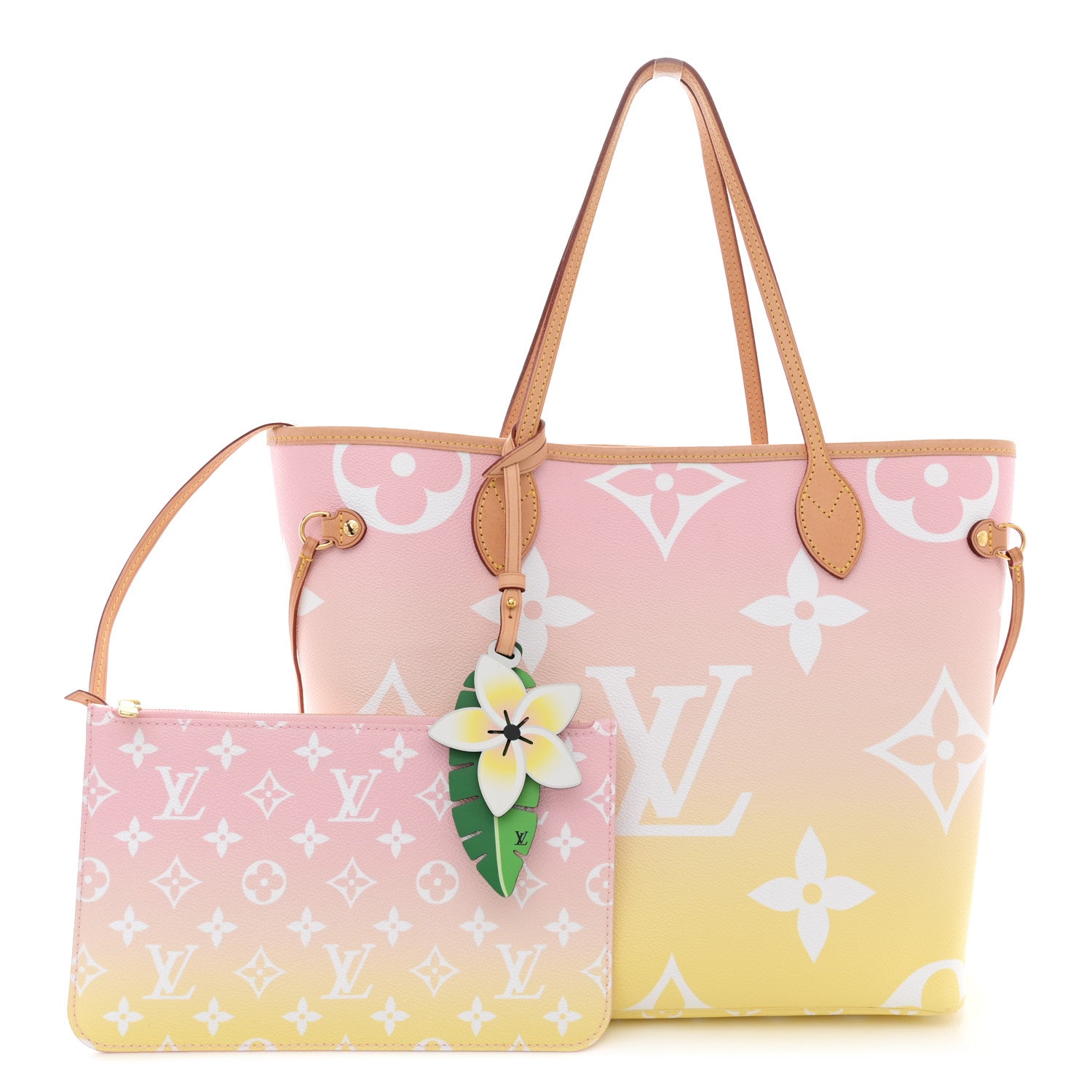 Louis Vuitton Monogram Giant By The Pool Neverfull MM Light Pink 3 of 17