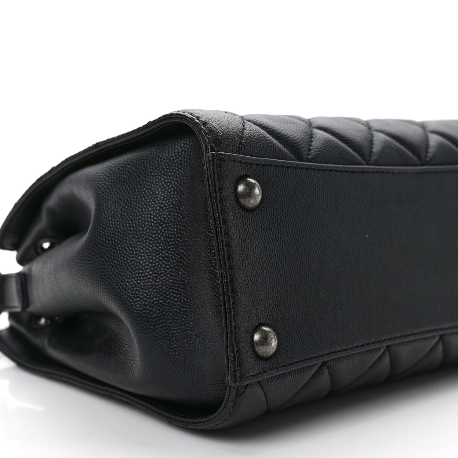 Chanel Caviar Quilted Small CC Bucket Bag Black 9 of 13