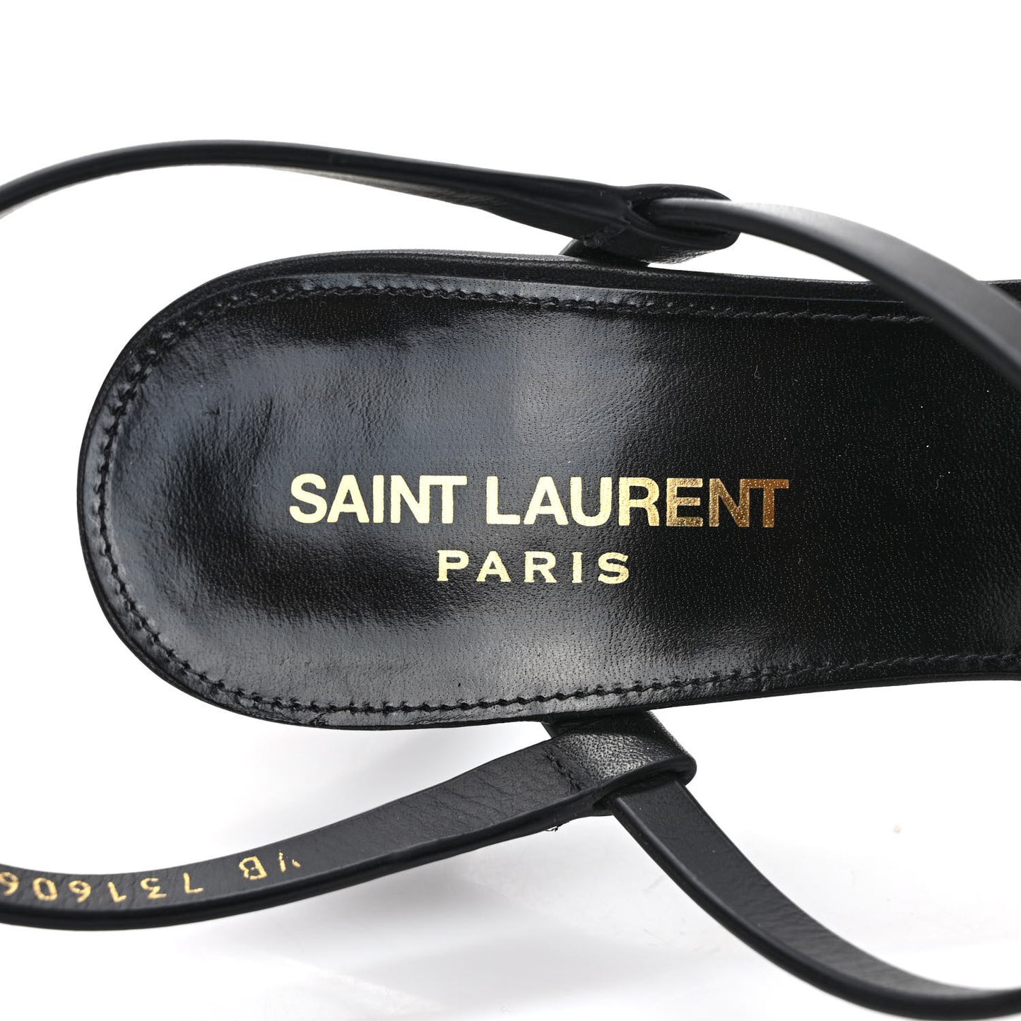 Calfskin Cassandra 60 Ankle Strap Sandals 38.5 Black