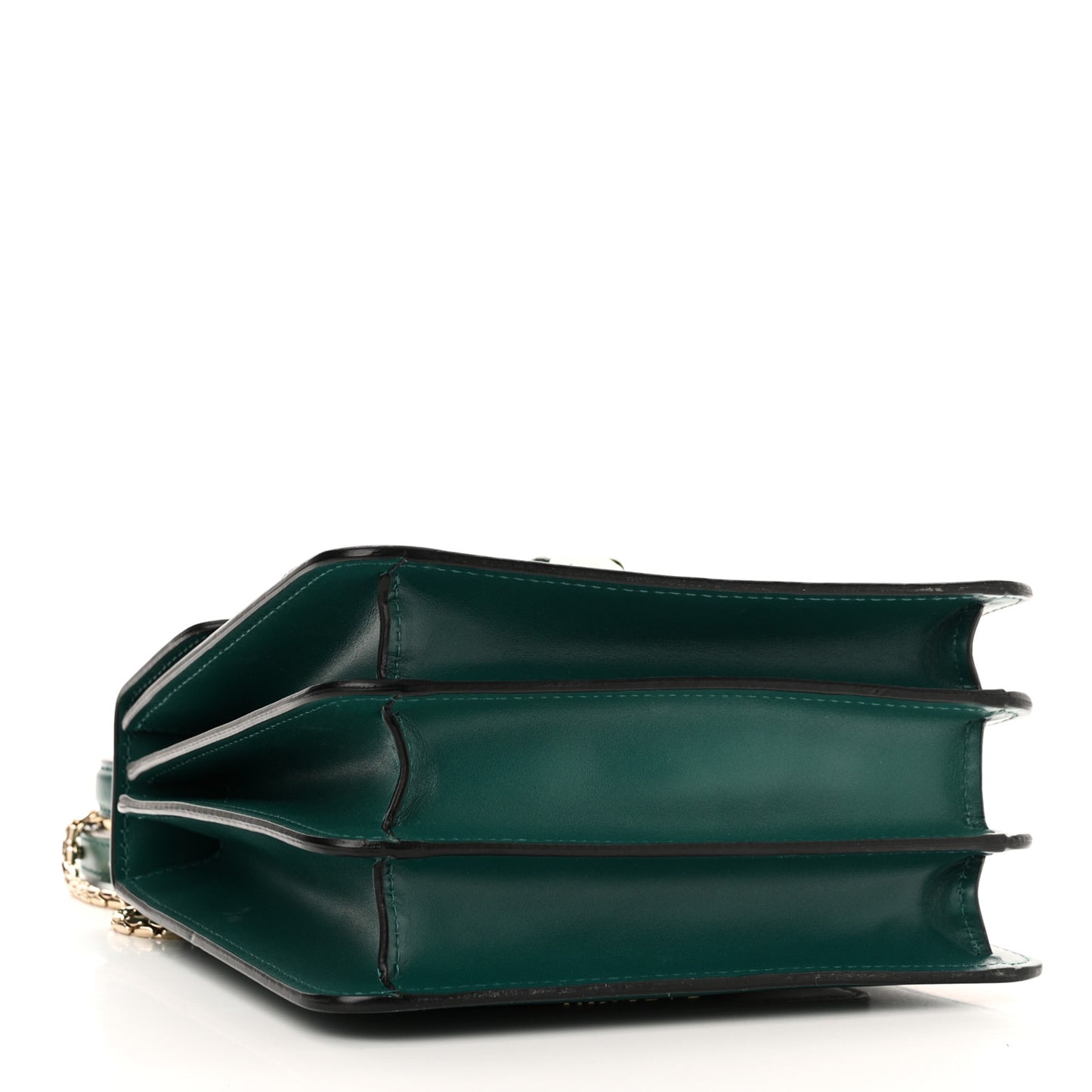 Calfskin Serpenti Forever Top Handle Emerald Green