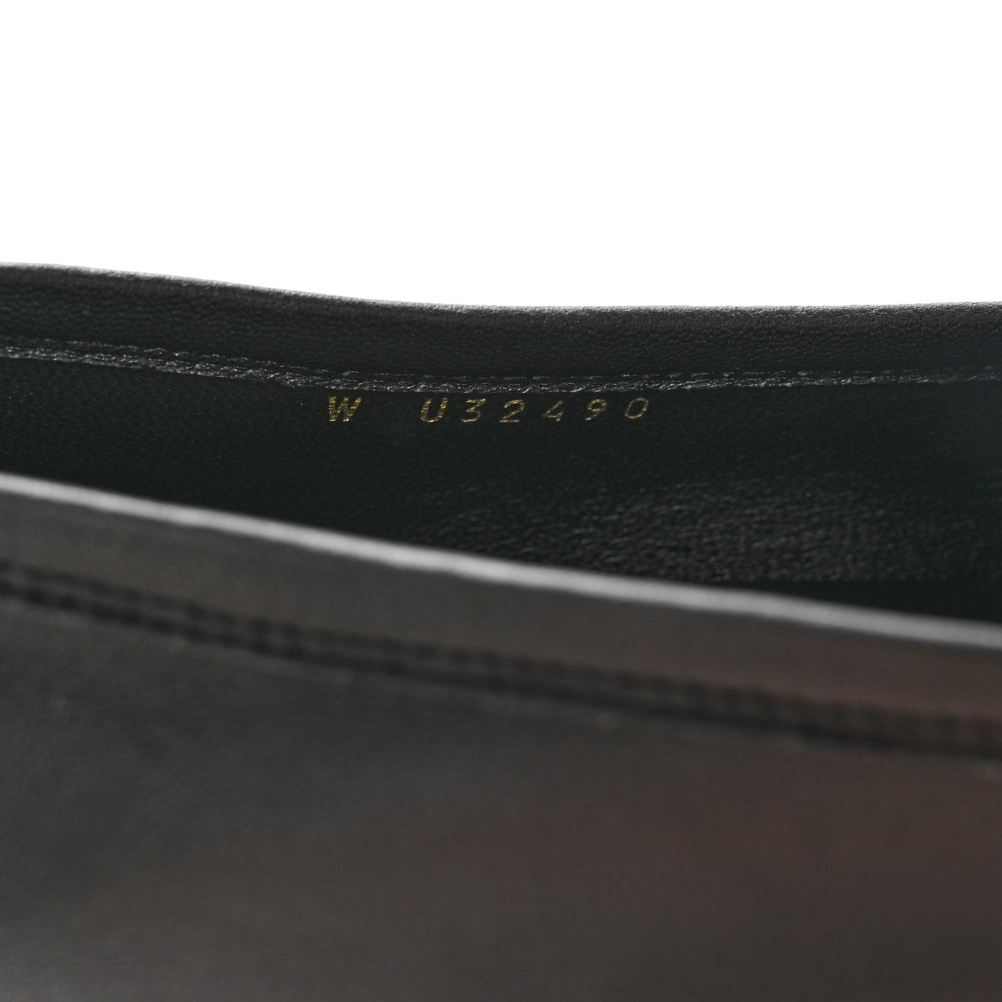 Calfskin Mens Stitched CC Loafers 43 Black