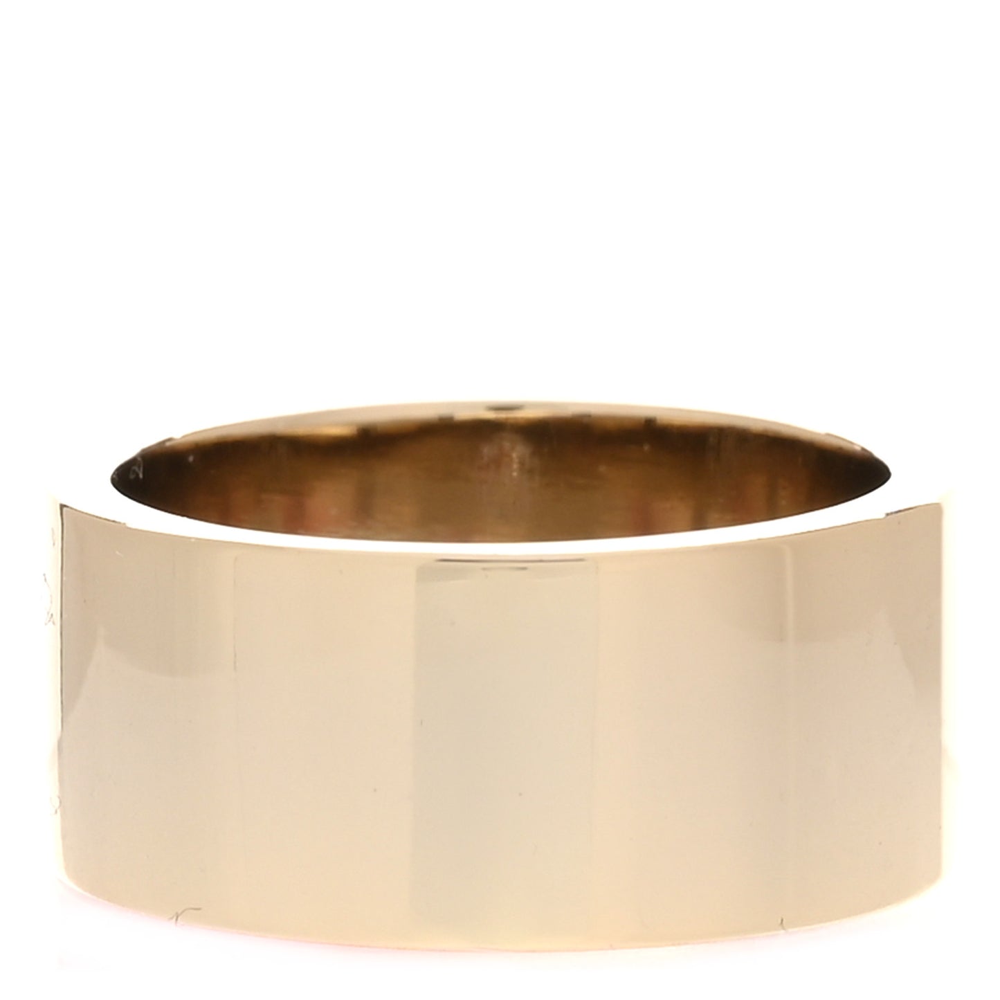 Calfskin Metal Resin CC Quilted Flap Ring 52 6 Gold Black Pink