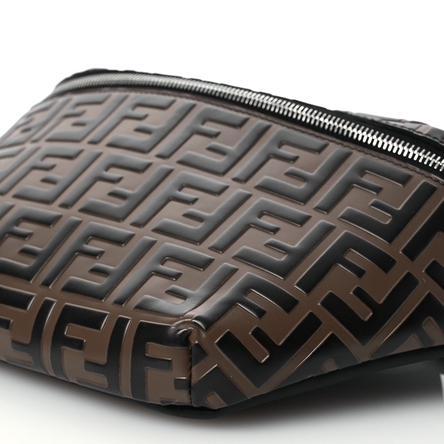 Vitello Century Bi-Color FF 1974 Embossed Belt Bag Maya Black