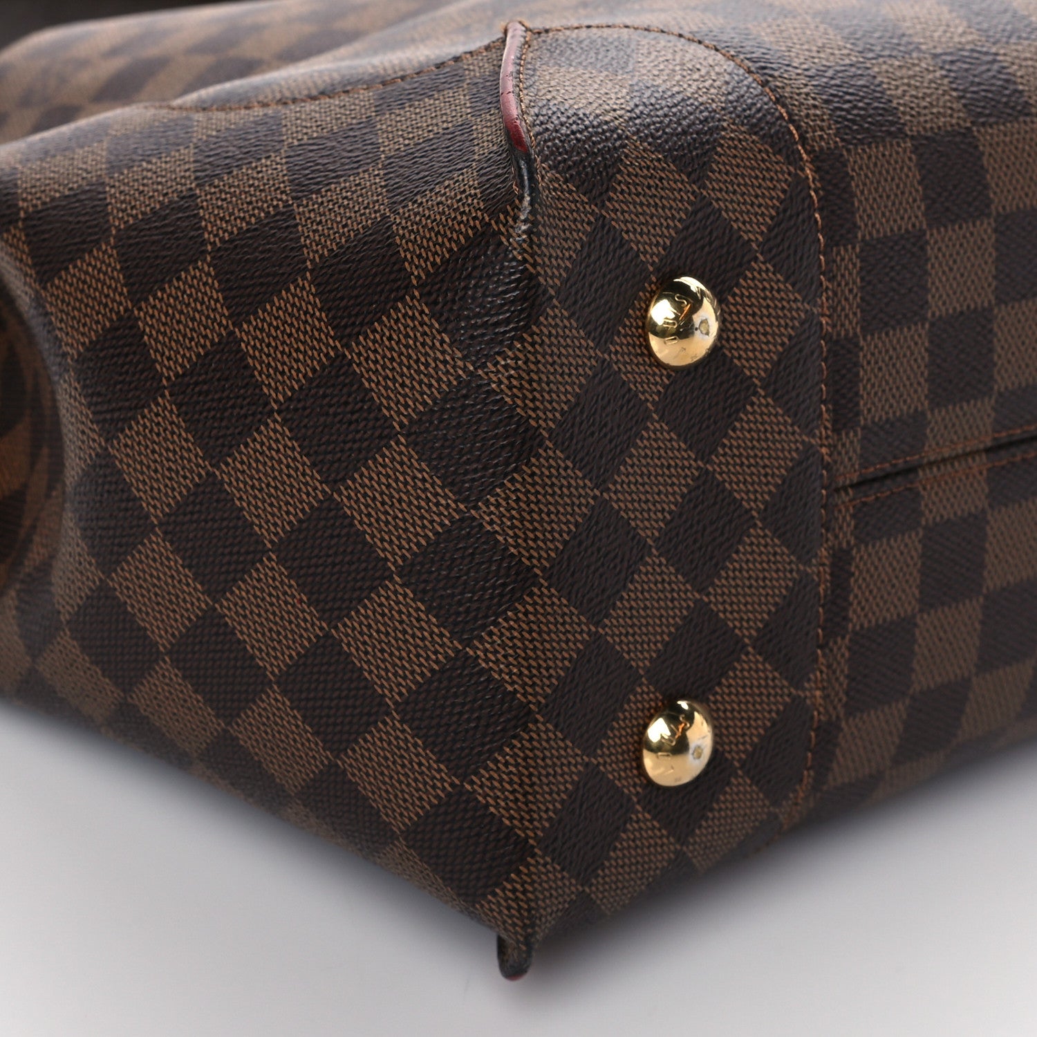 Louis Vuitton Damier Ebene Caissa Hobo Cherry 8 of 9