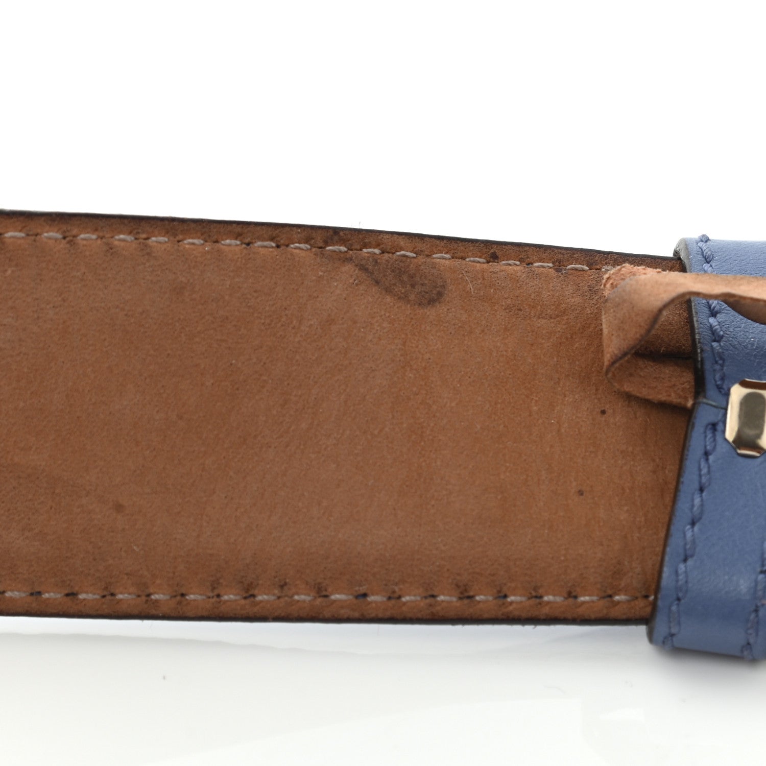 Gucci Guccissima Interlocking G Belt 90 36 Blue 7 of 13