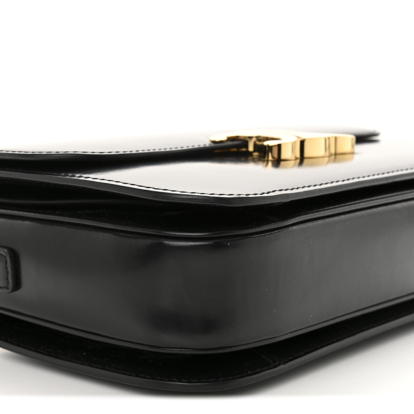 Shiny Calfskin Medium Triomphe Black