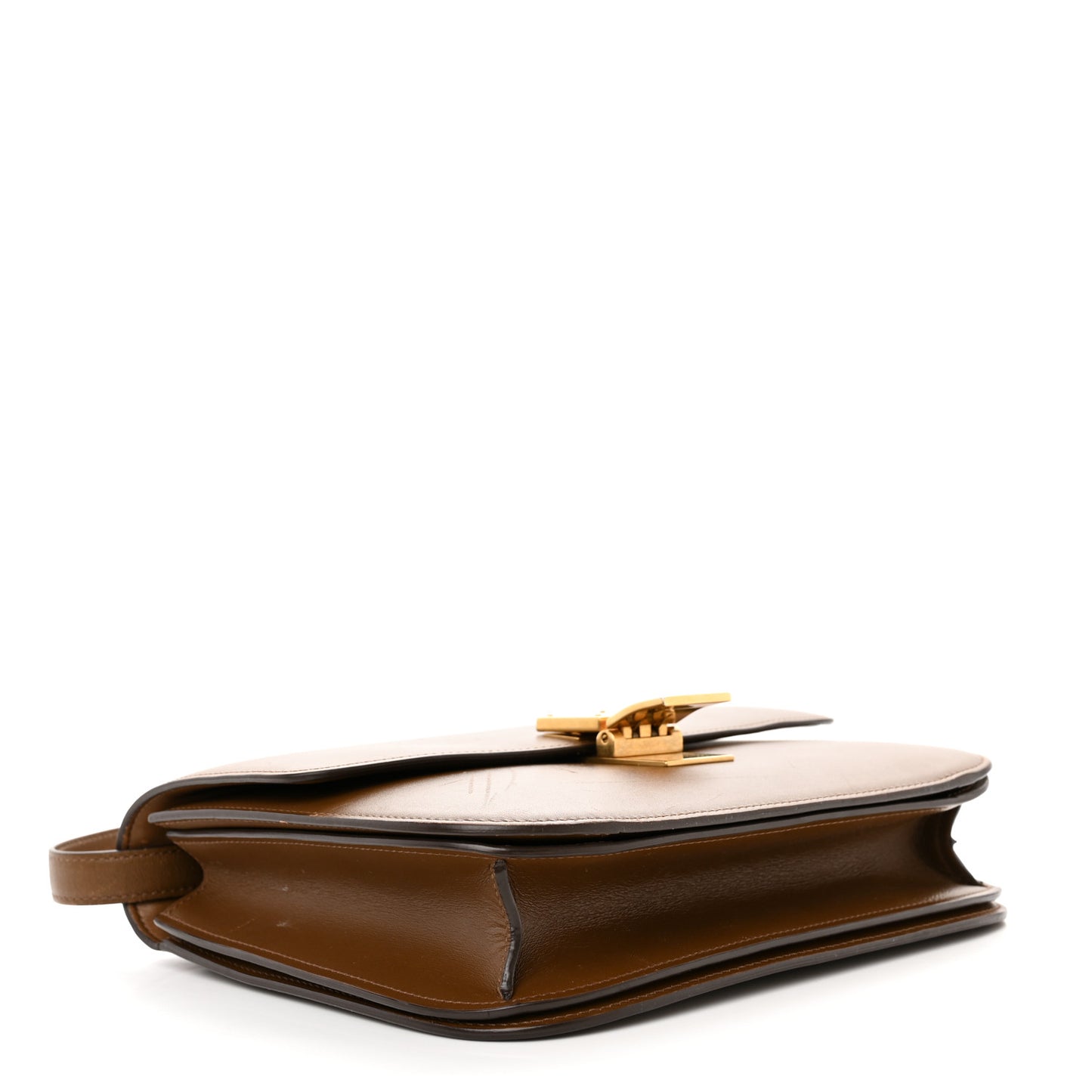 Smooth Calfskin Medium Classic Box Flap Bag Camel