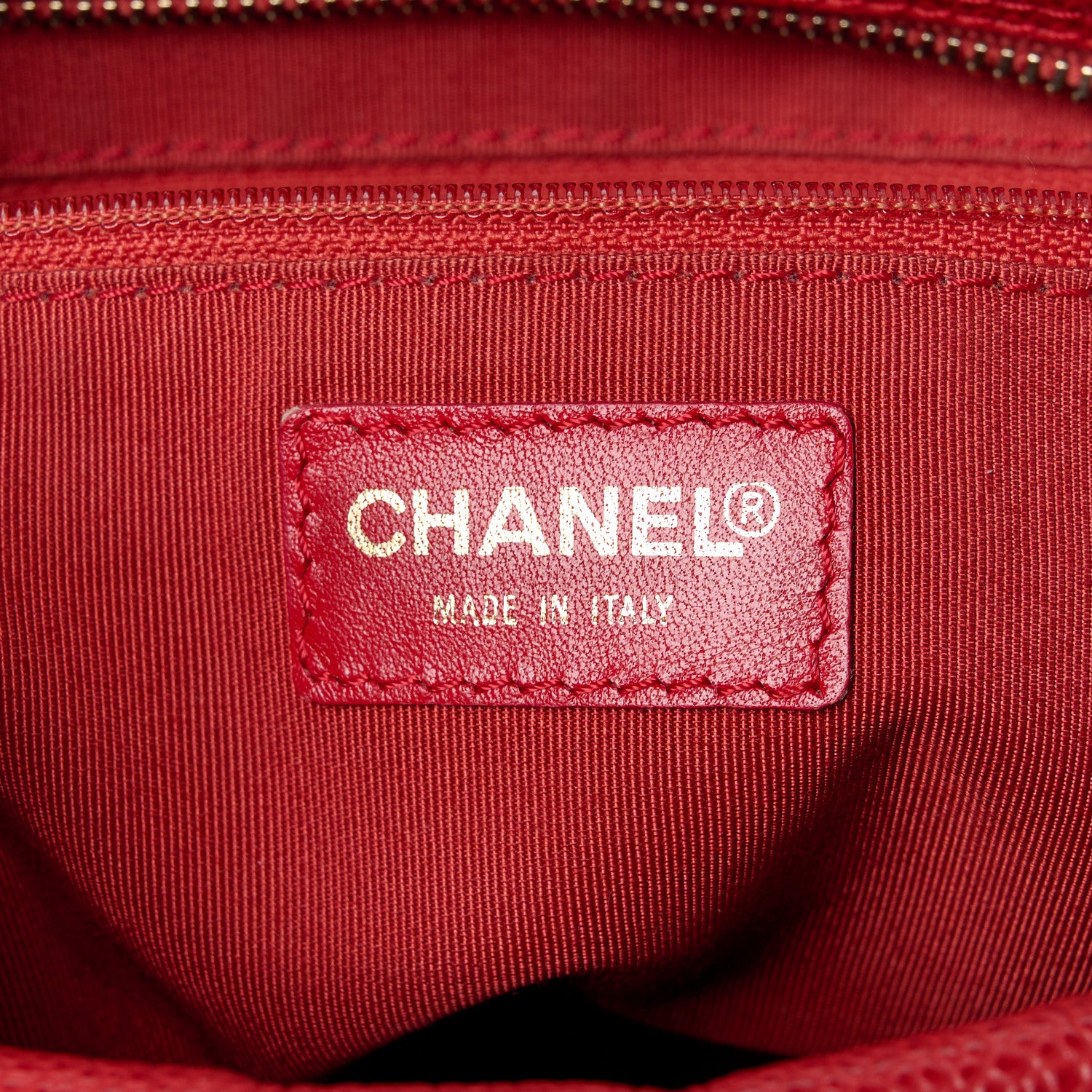 Chanel Caviar Quilted Petit Timeless Shopping Tote PTT Red 6 of 11