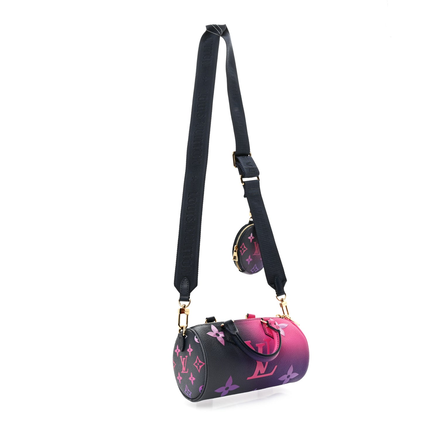 Monogram Giant Spring In The City Papillon BB Midnight Fuchsia