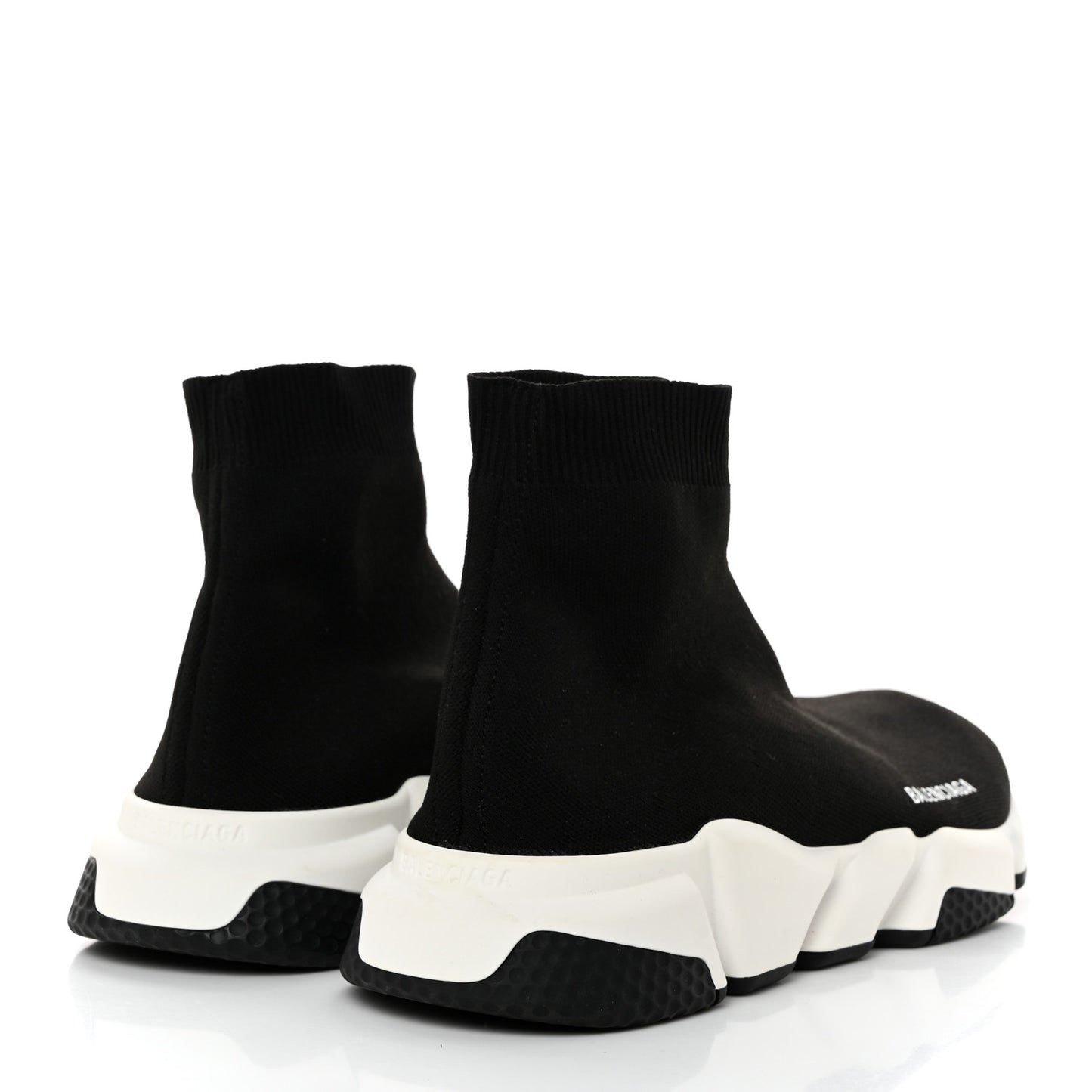 Neoprene Knit Mens Speed Sneakers 44 Black White