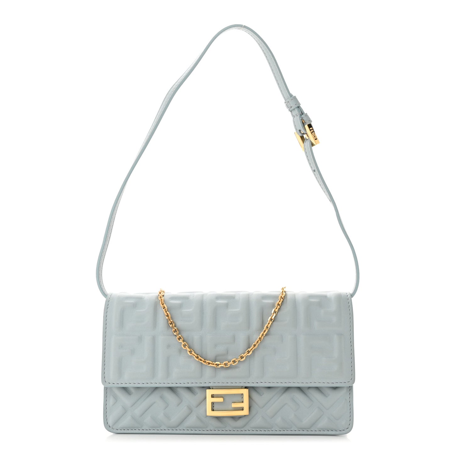 Nappa Matisse FF Embossed Wallet On Chain Baguette Anice