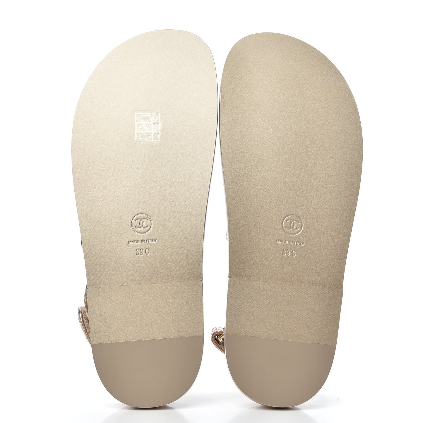 Iridescent Lambskin Velcro Dad Sandals Light Bronze