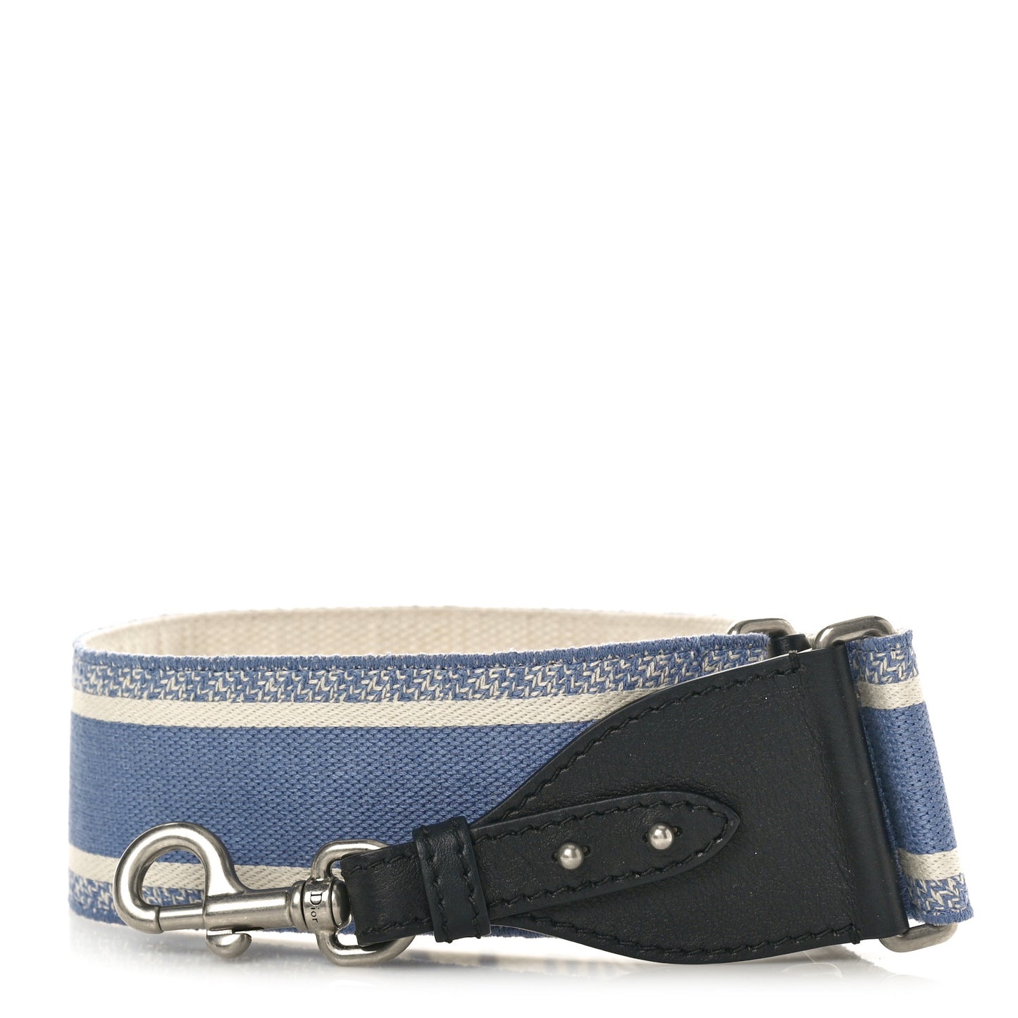 Canvas Embroidered Shoulder Strap Light Blue