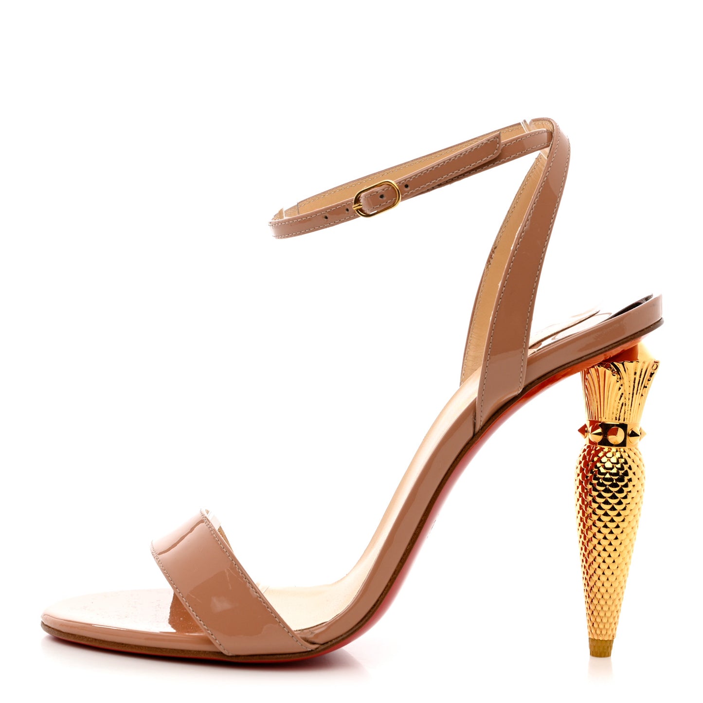 Patent Lipchick 100 Sandals 37 Nude