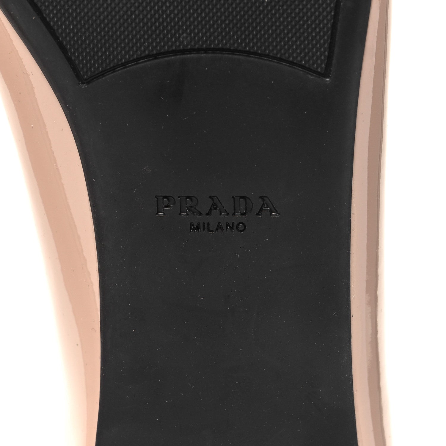 Prada Patent Triangle Ballerina Flats 39.5 Cipria 7 of 10