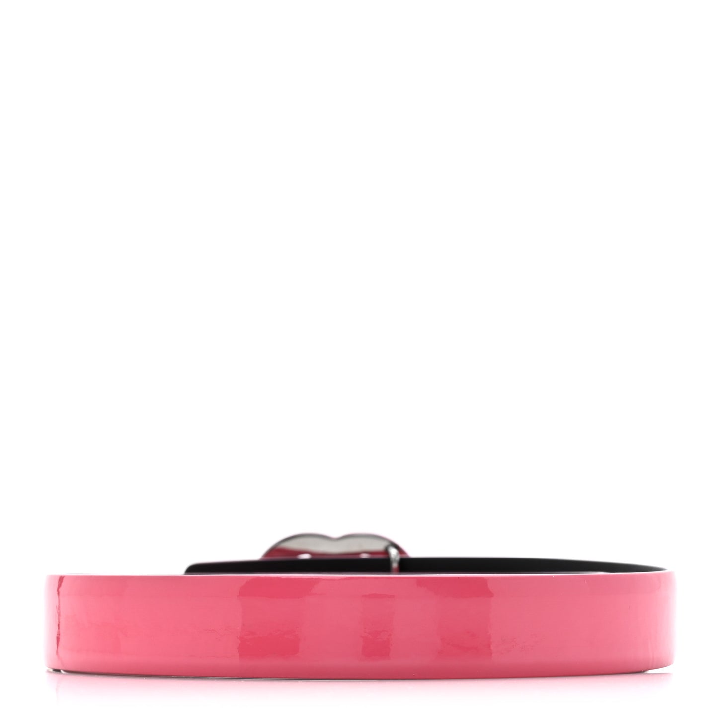 Patent CC Logo Skinny Belt 85 34 Pink