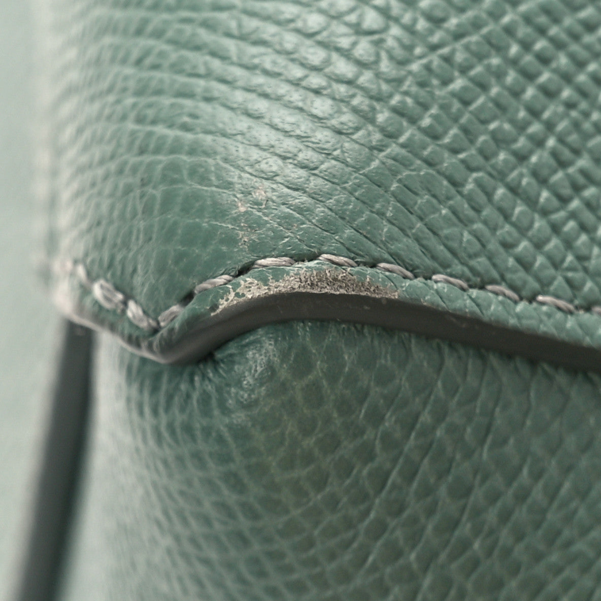 Celine Grained Calfskin Micro Belt Bag Celadon 9 of 9