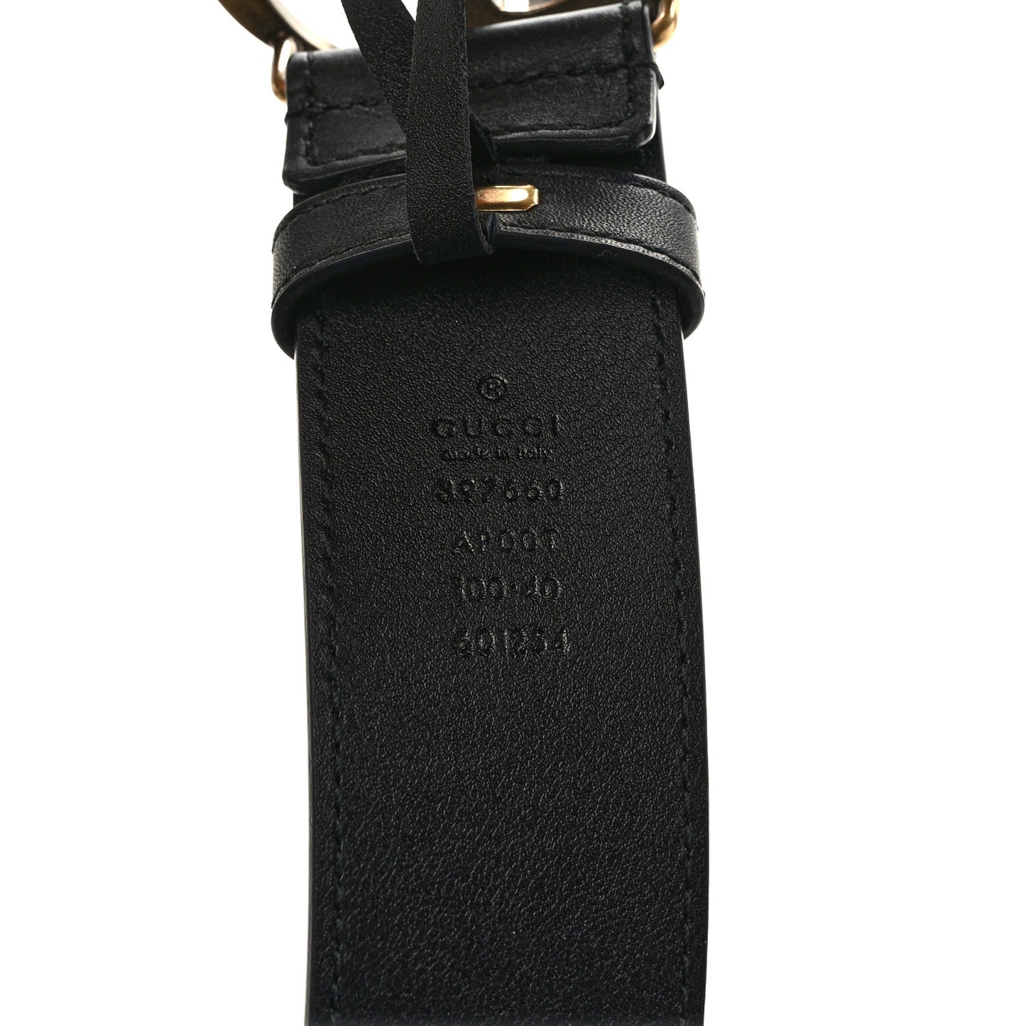 Calfskin Double G 40mm Belt 100 40 Black