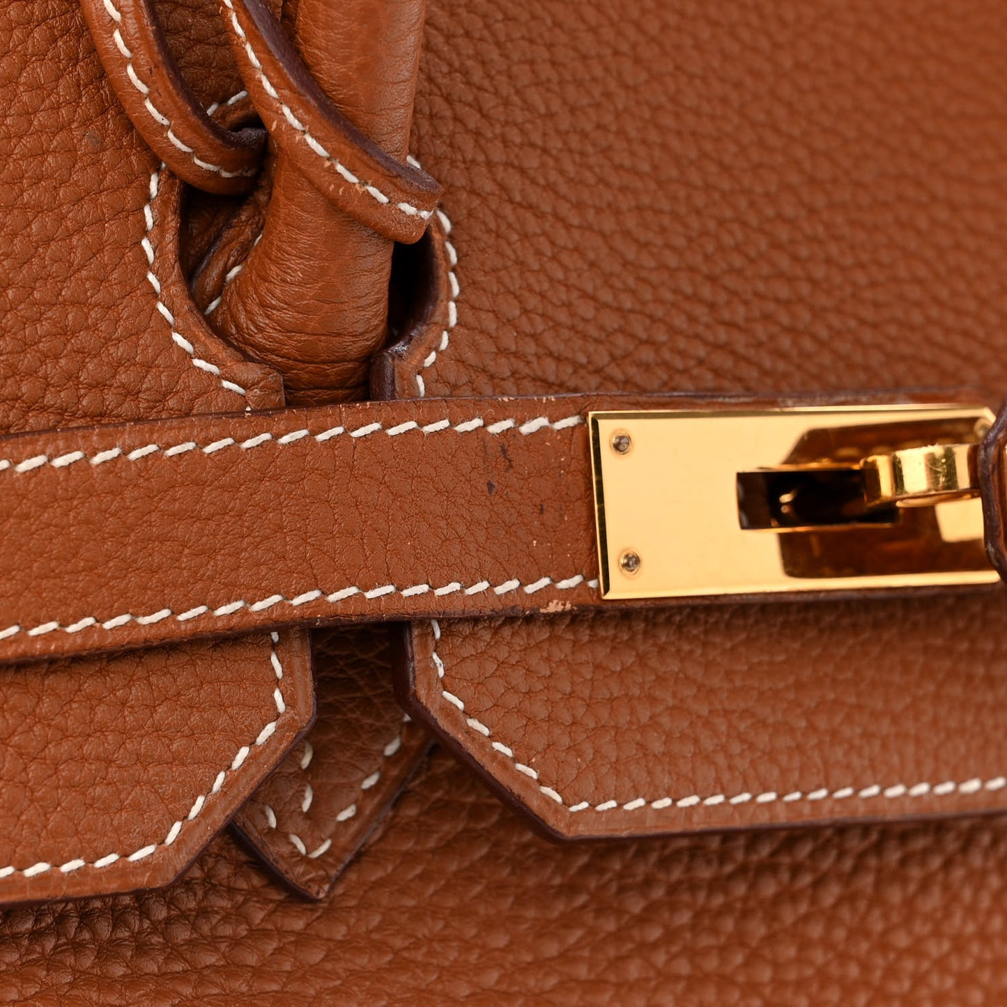 Taurillon Clemence Birkin 35 Gold